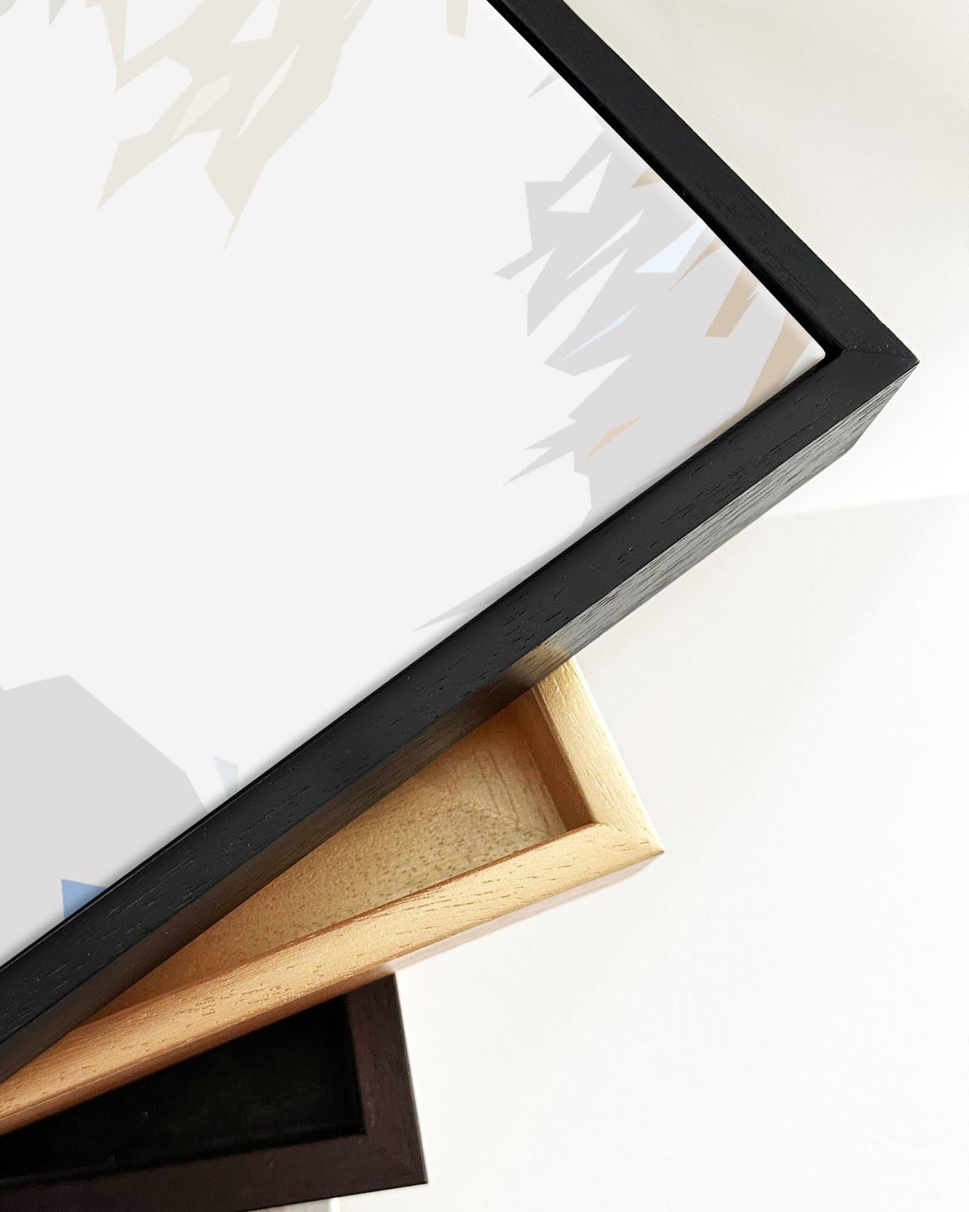 Abstract Landscape Reflection Framed Canvas-Abstract House