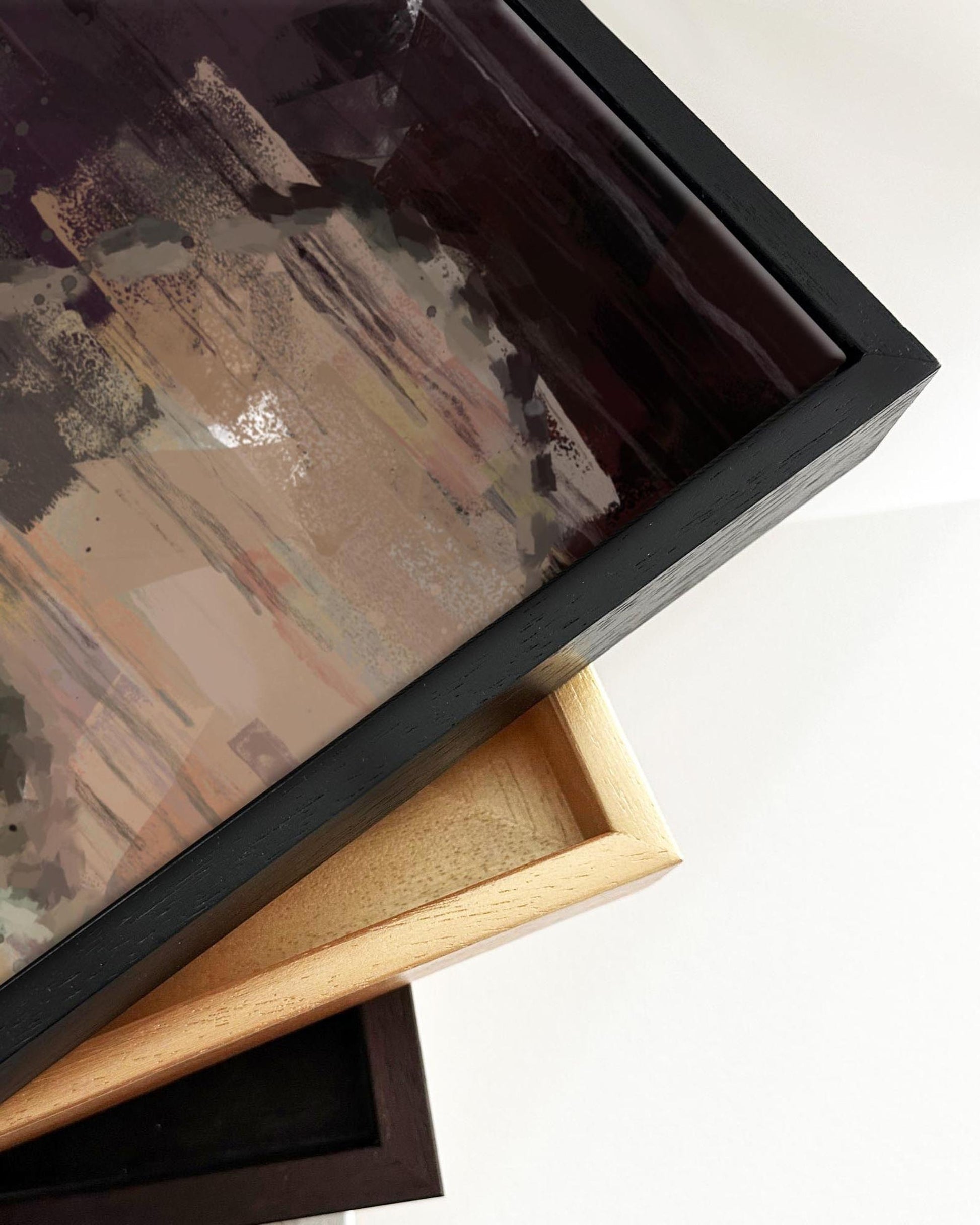 Woman Portrait Fine Art Painting Framed Canvas-Abstract House