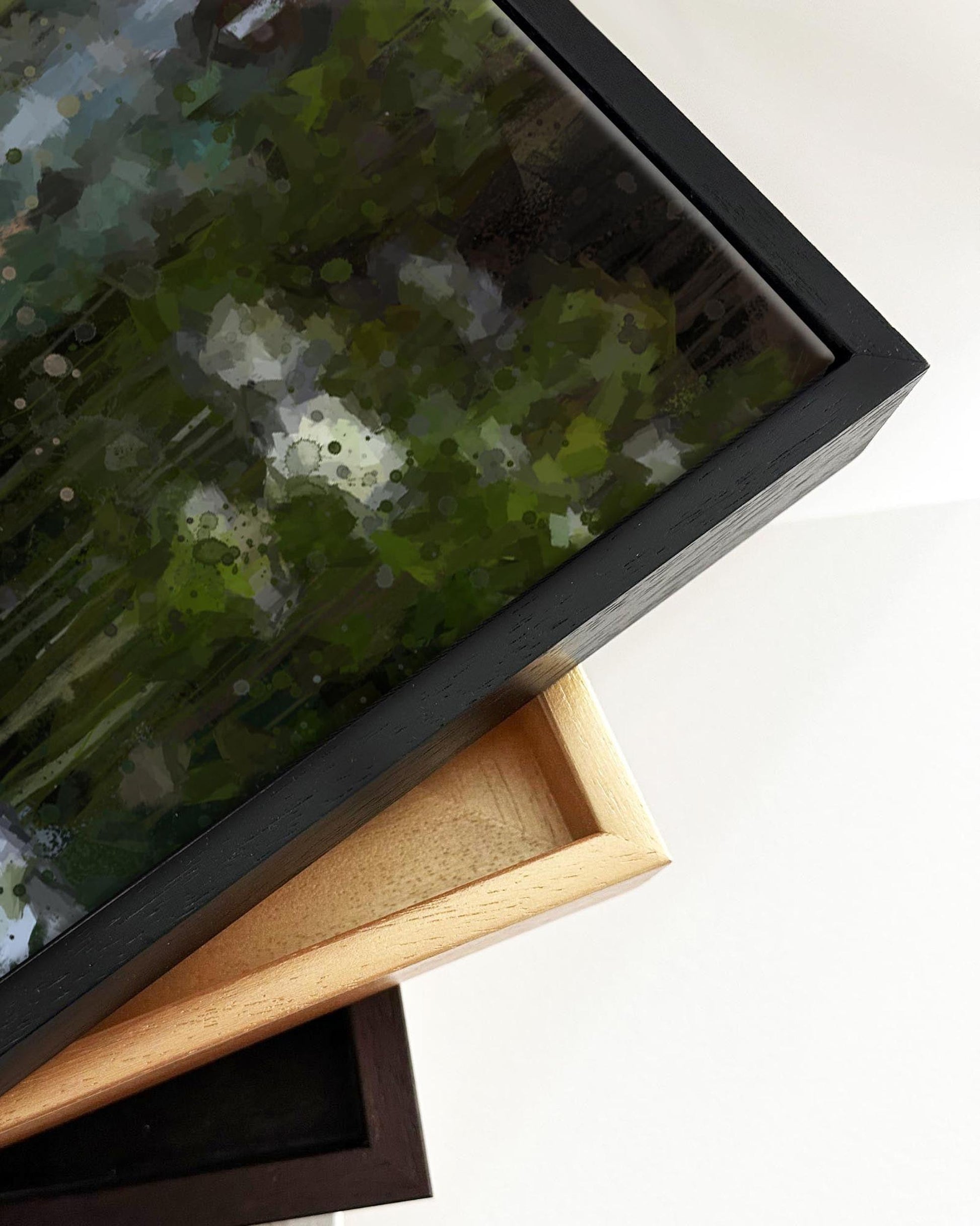 Still Life Fine Art Painting Framed Canvas-Abstract House