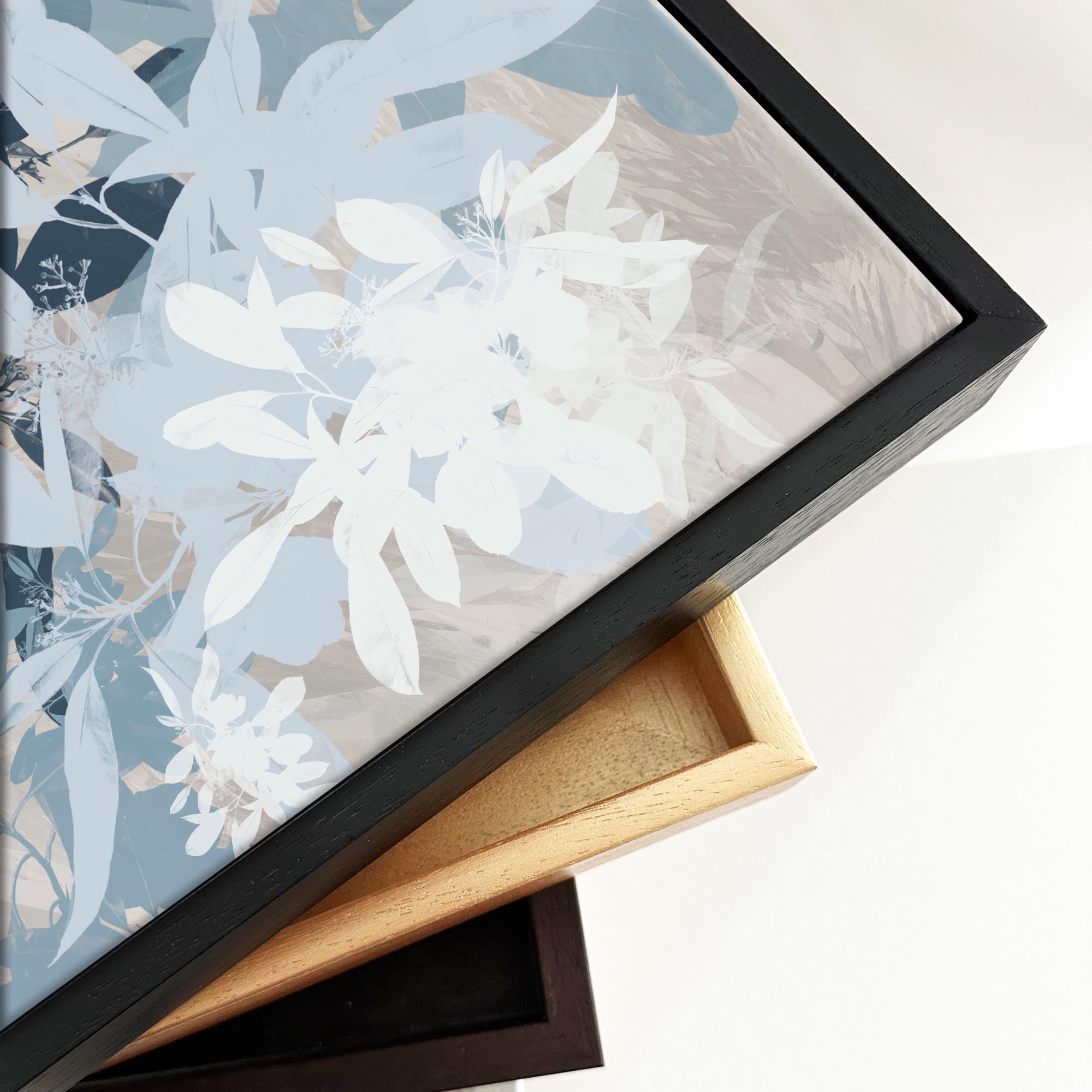 Floral Shades II Framed Canvas