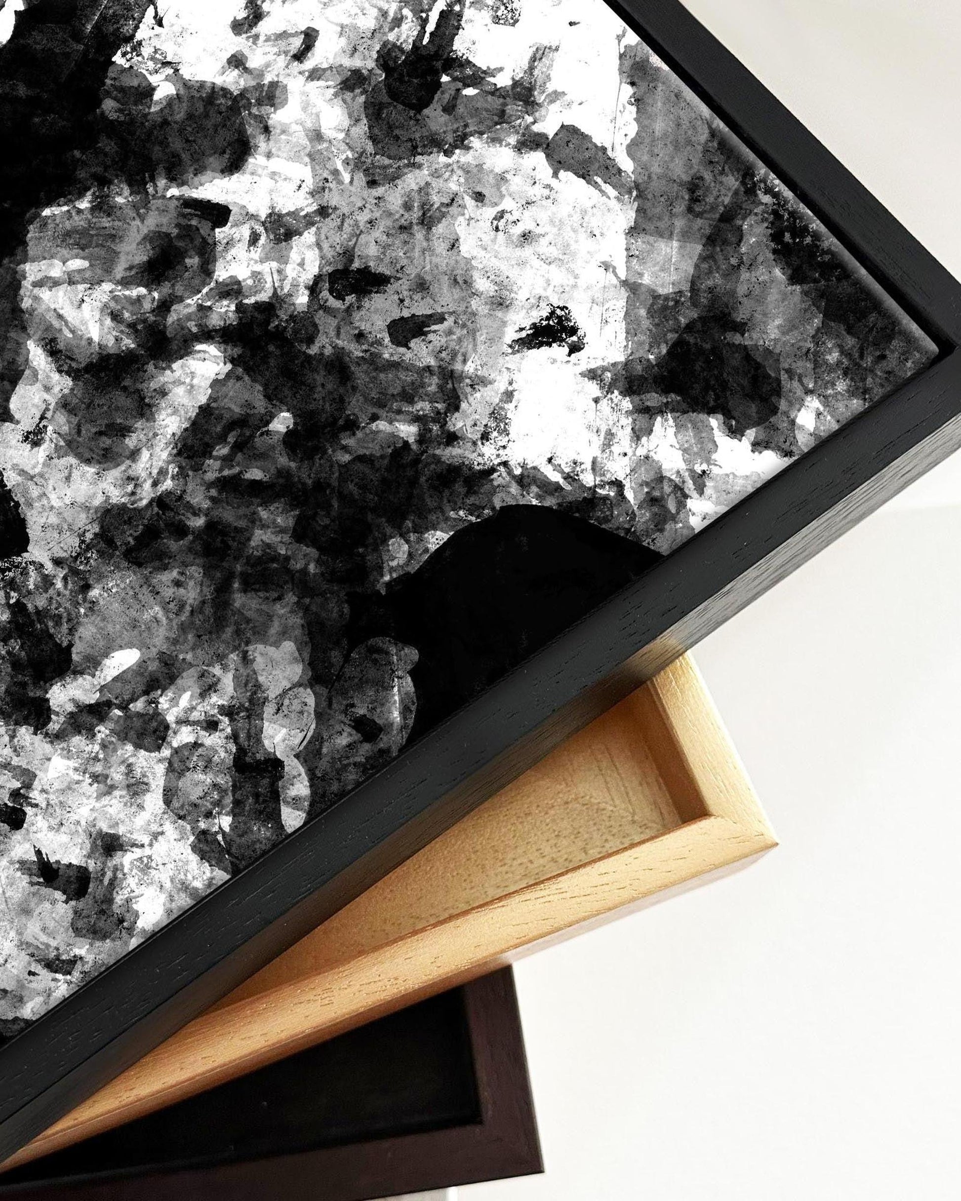 Fading Horizons Framed Canvas-Abstract House