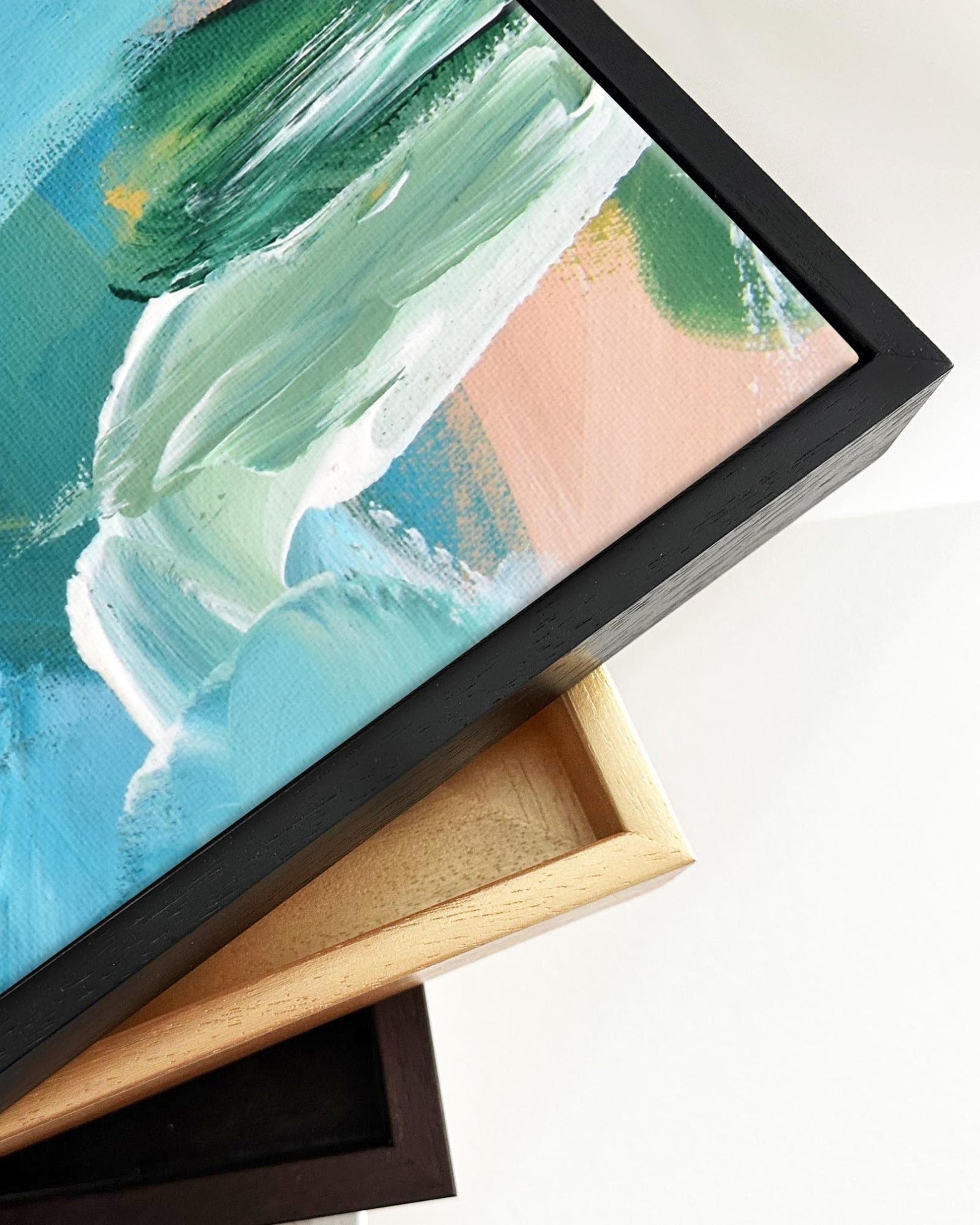 Abstract 353 Framed Canvas-Abstract House