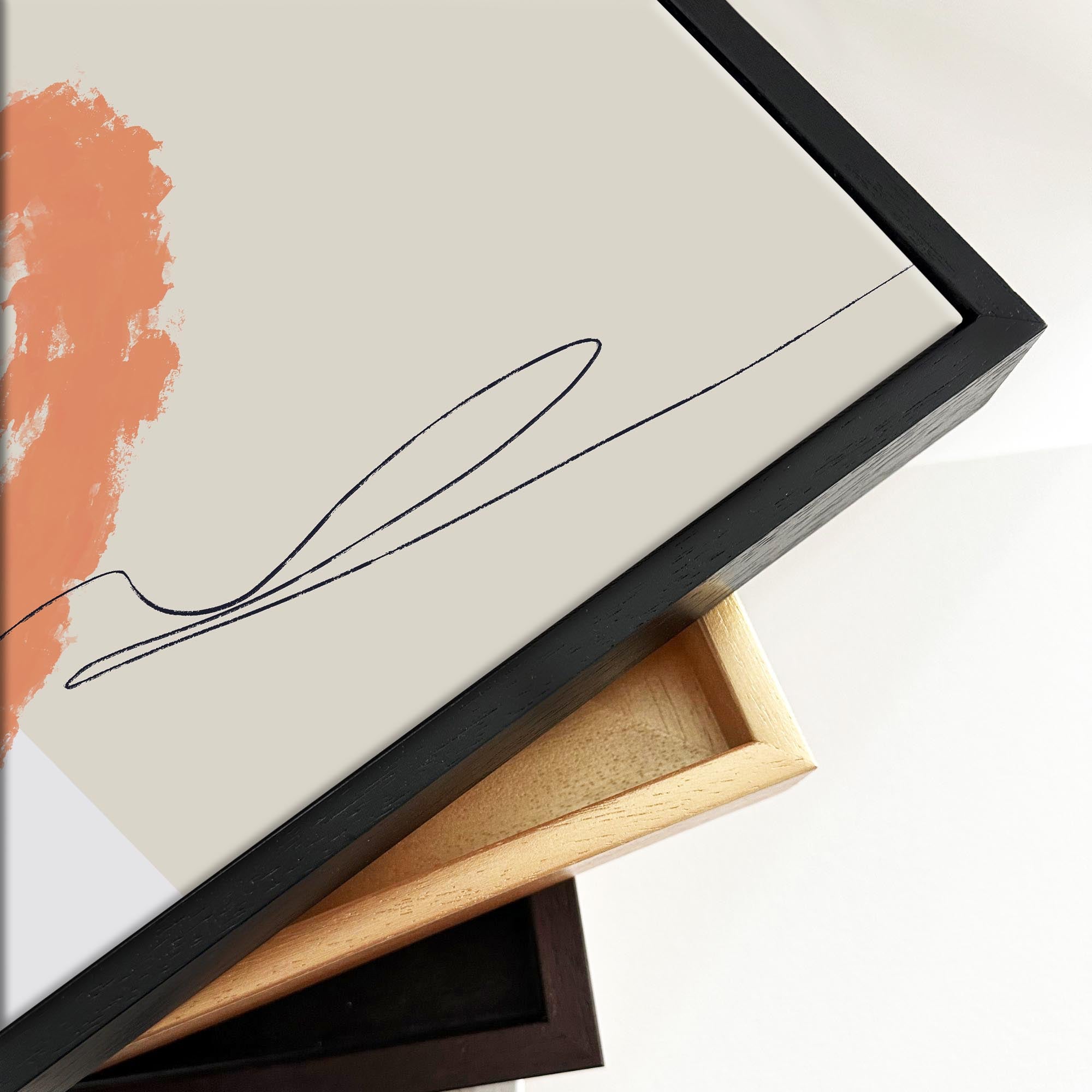 Abstract Composition Framed Canvas