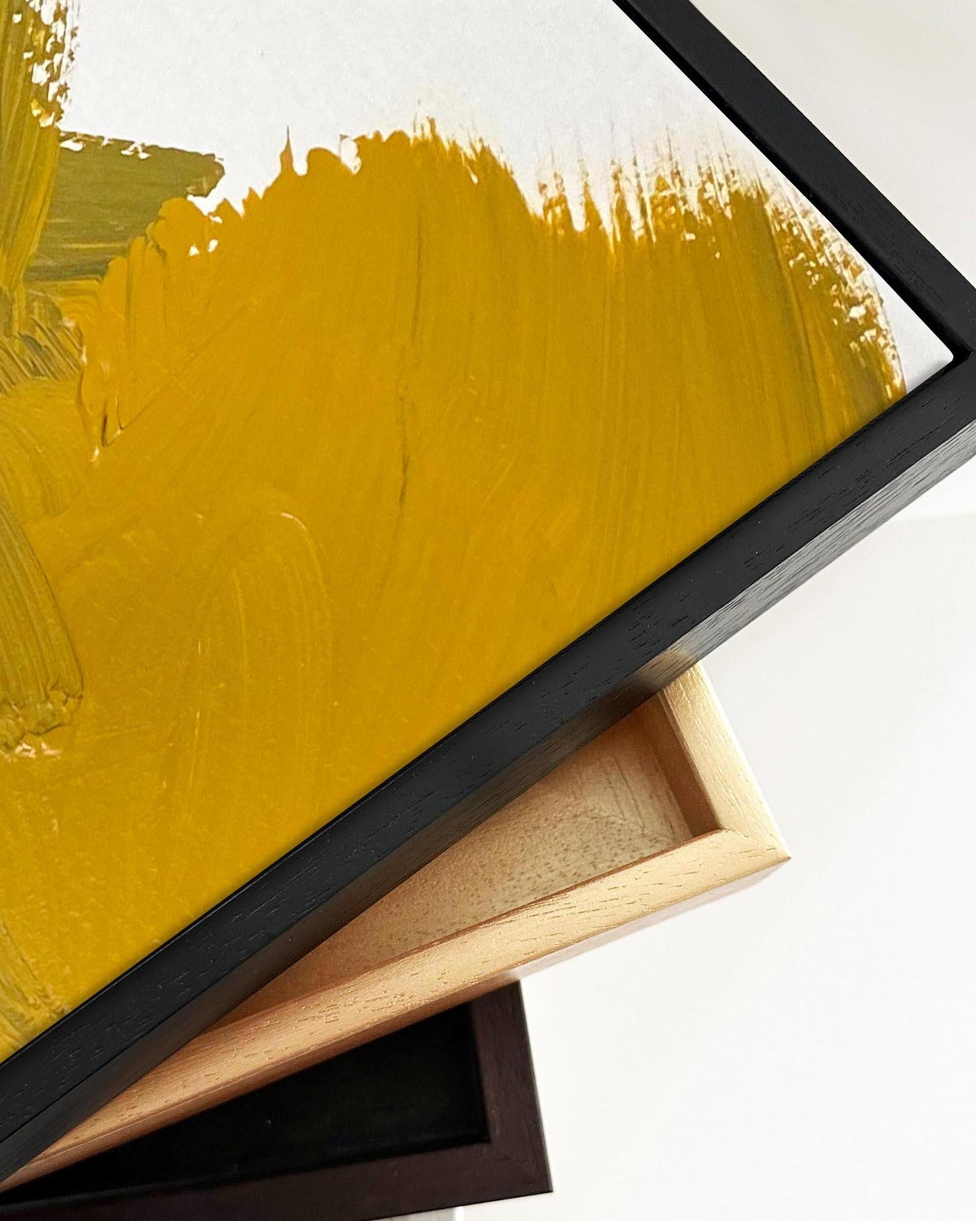 Yellow Ochre Strokes-Abstract House