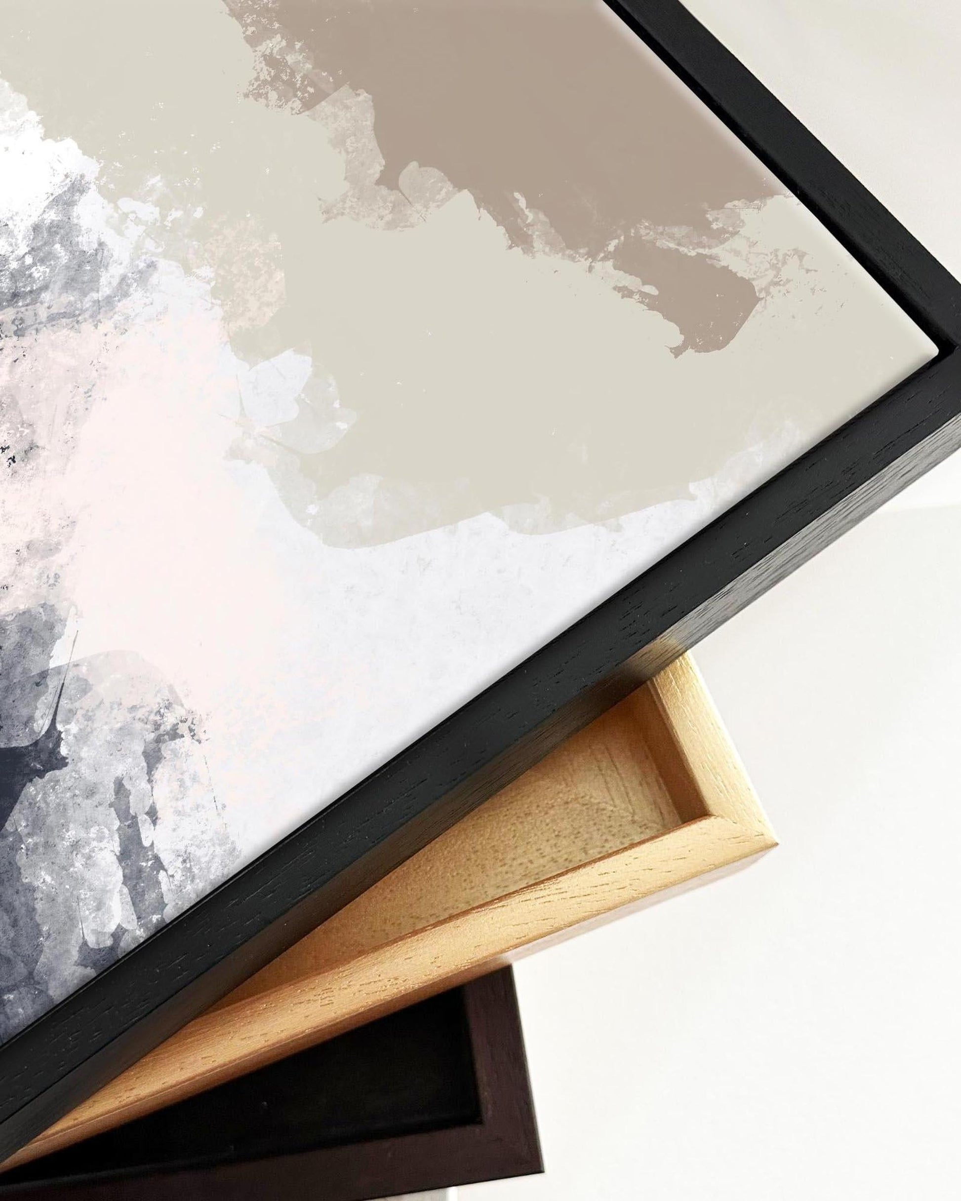 Desert Rain Framed Canvas-Abstract House