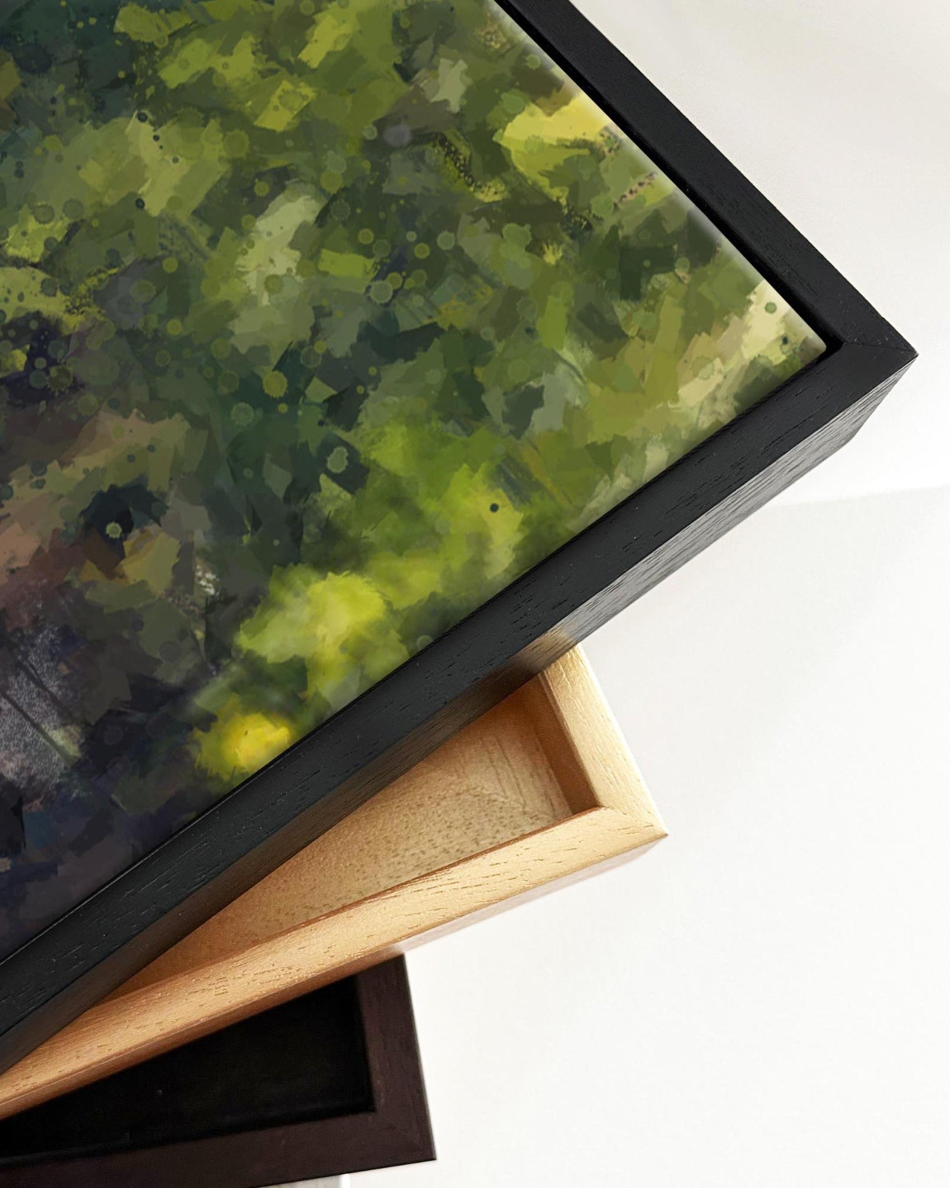 The Forest Oil Painting Framed Canvas-Abstract House