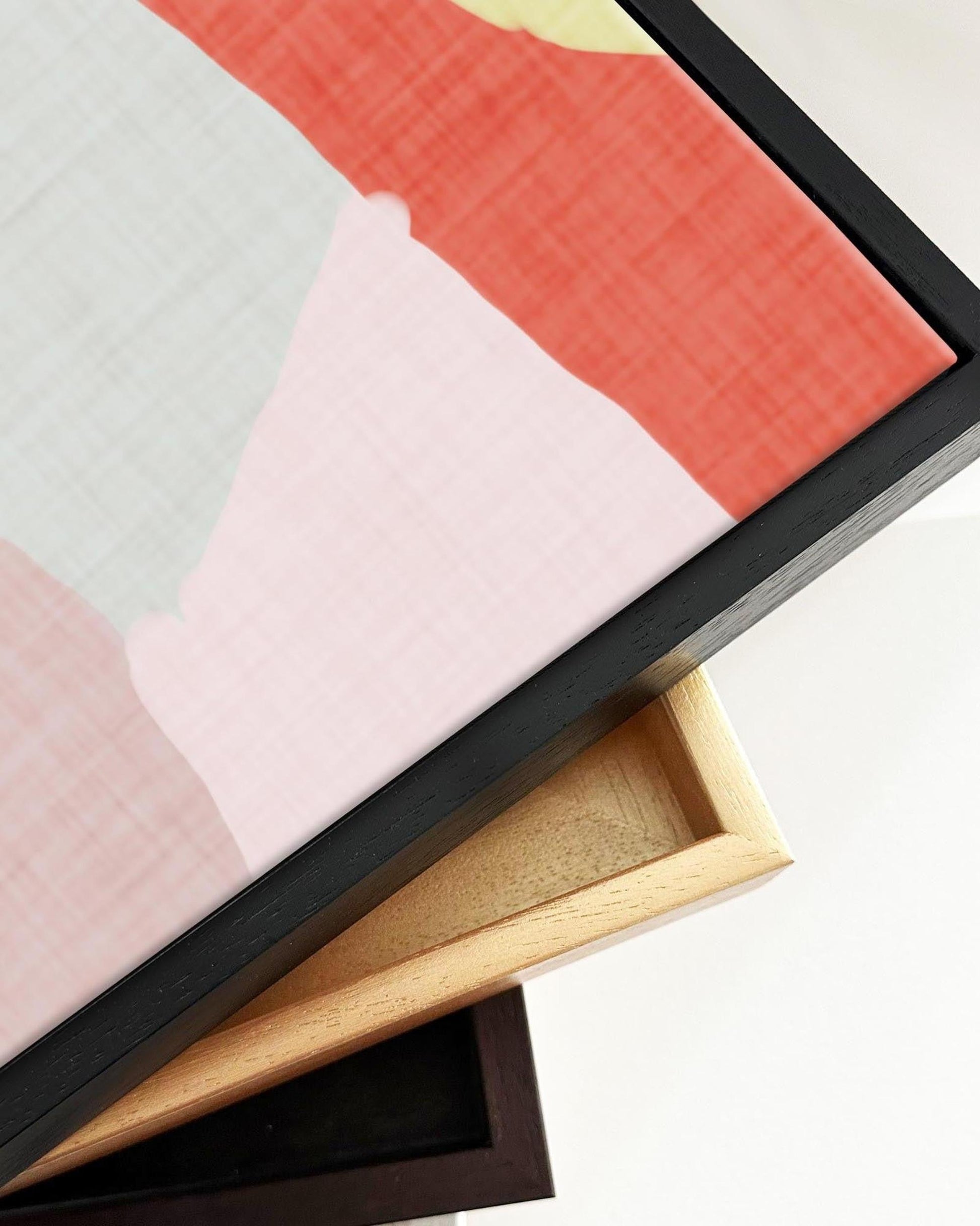 Abstract Jungle Framed Canvas-Abstract House