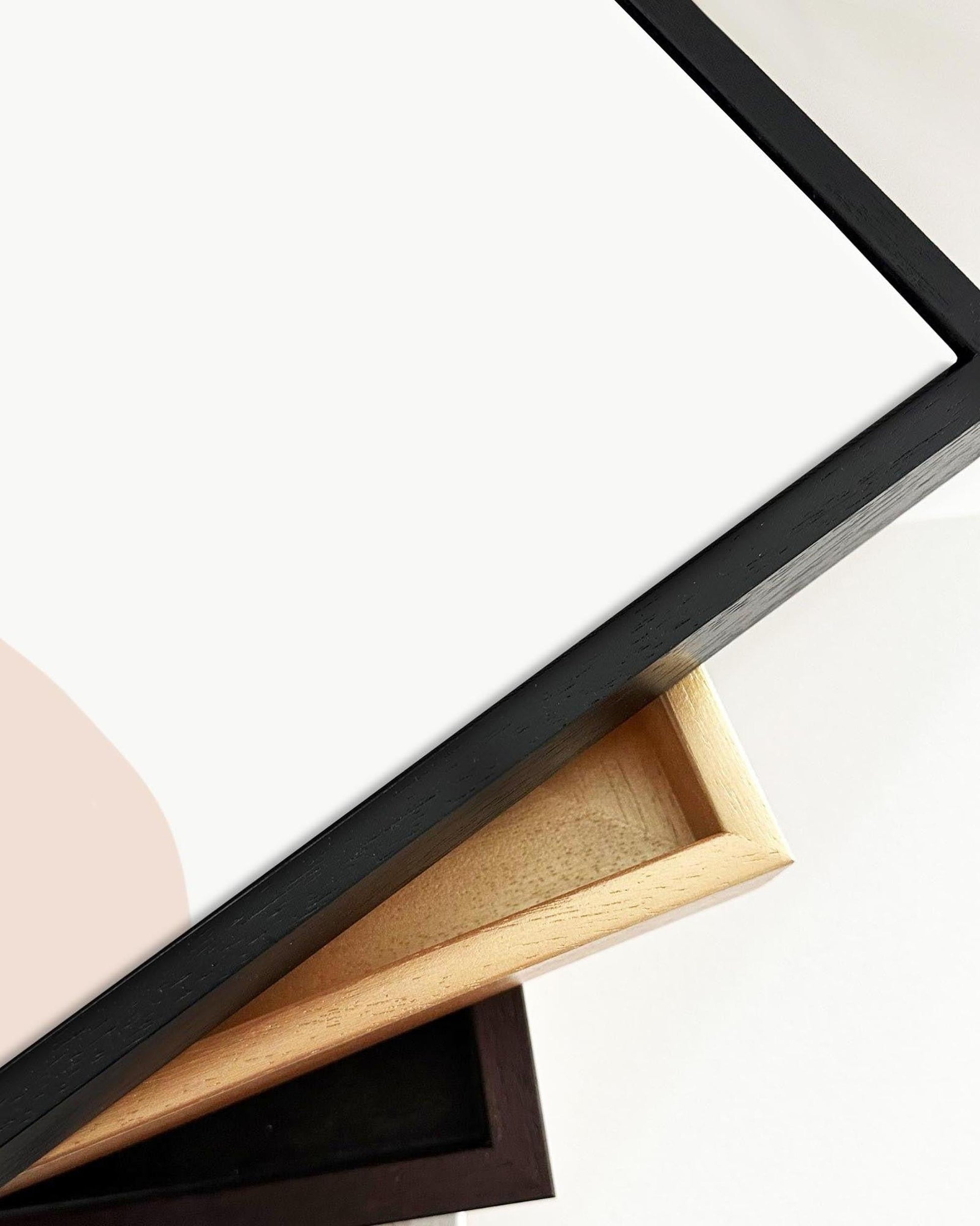 Minimal Pastel Colours Framed Canvas-Abstract House