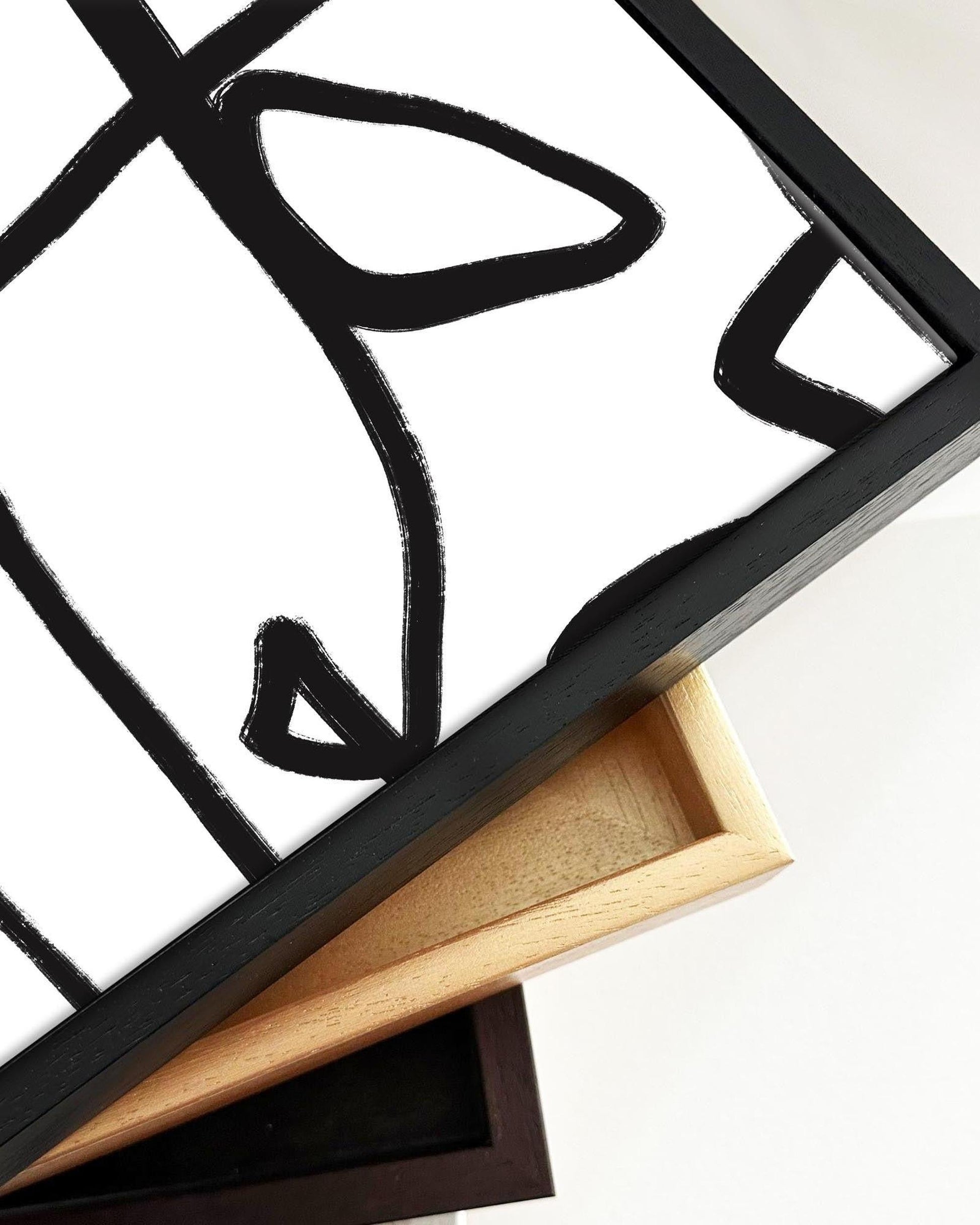 Abstract Study X Framed Canvas-Abstract House