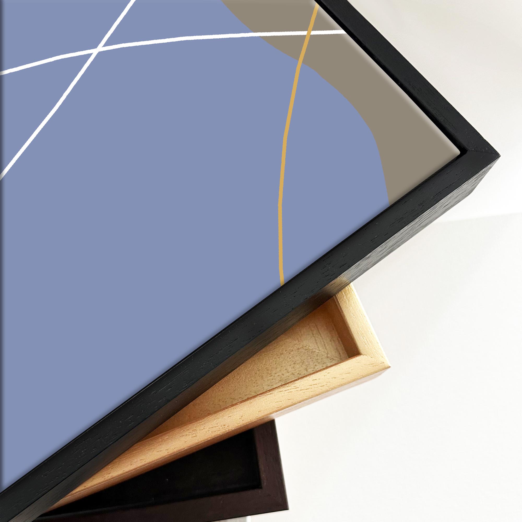 Into Abstraction Framed Canvas