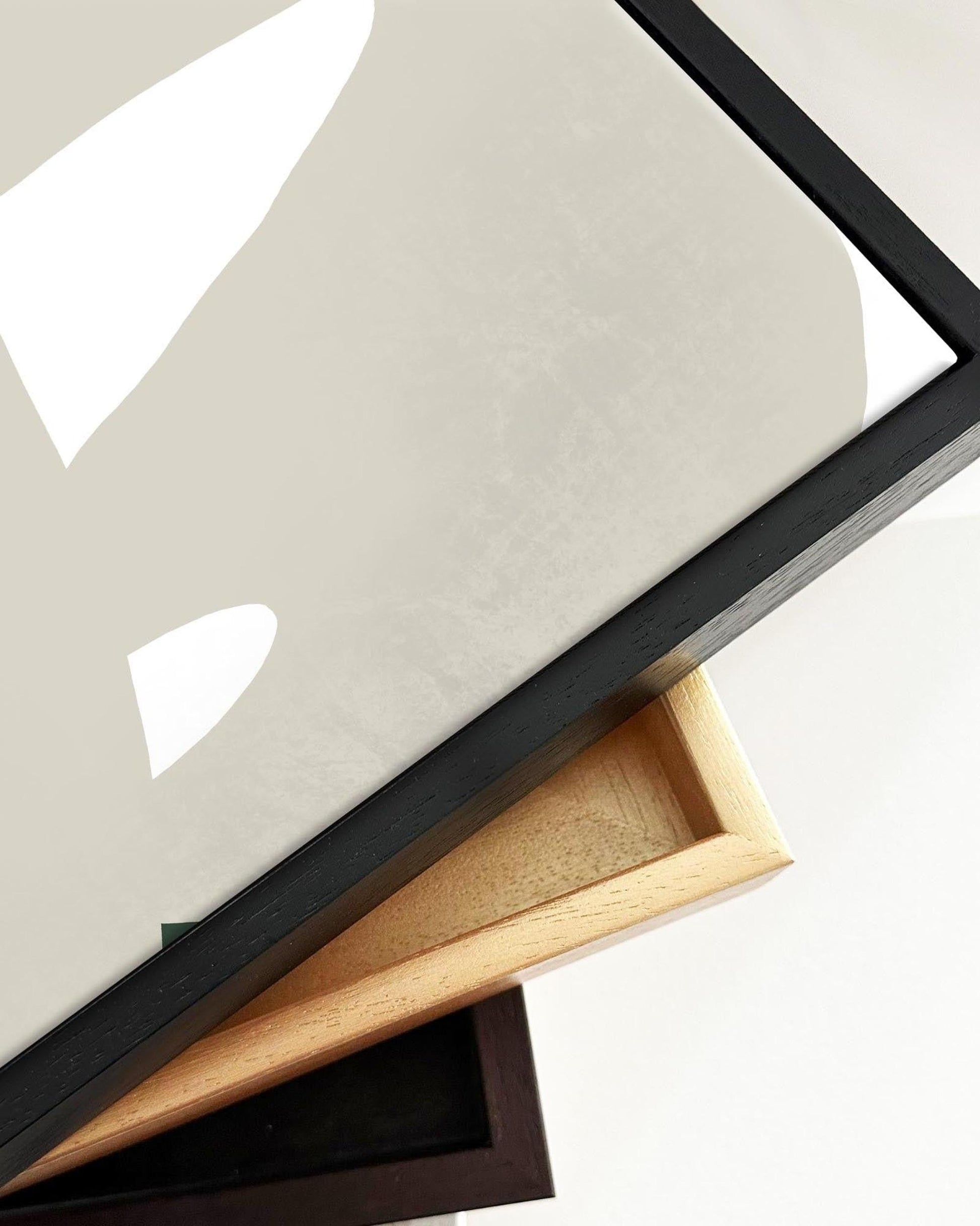 Modern Bauhaus Framed Canvas-Abstract House