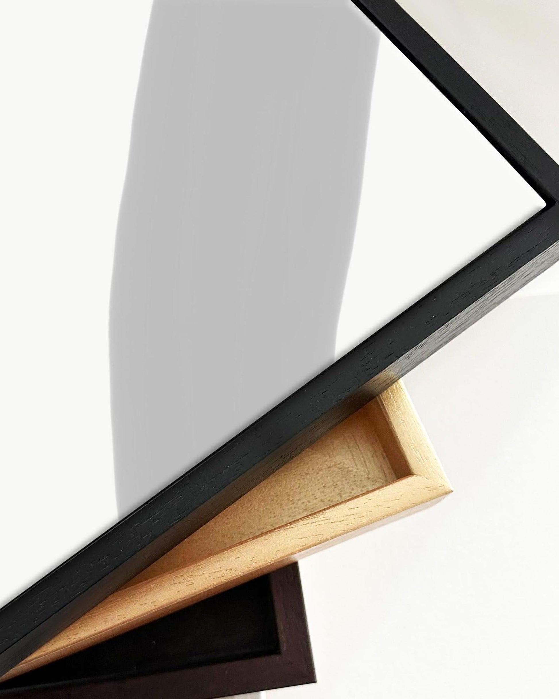 Abstract Botanical Shapes Framed Canvas-Abstract House