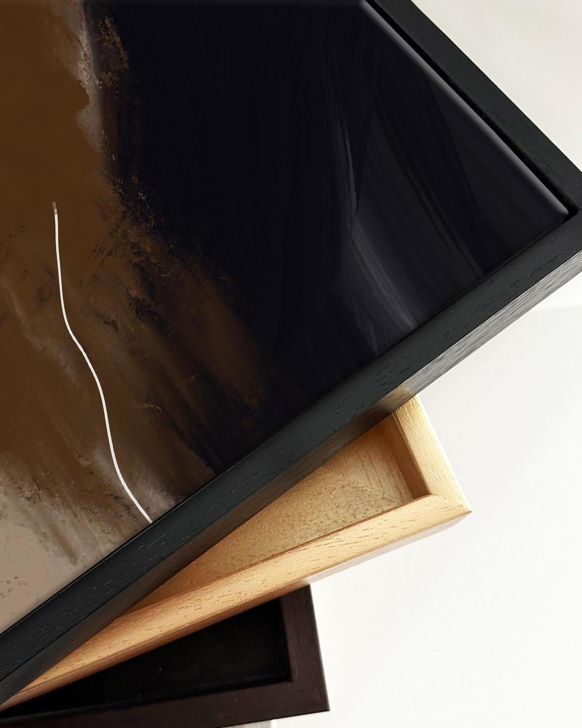 Dark Matter Framed Canvas-Abstract House