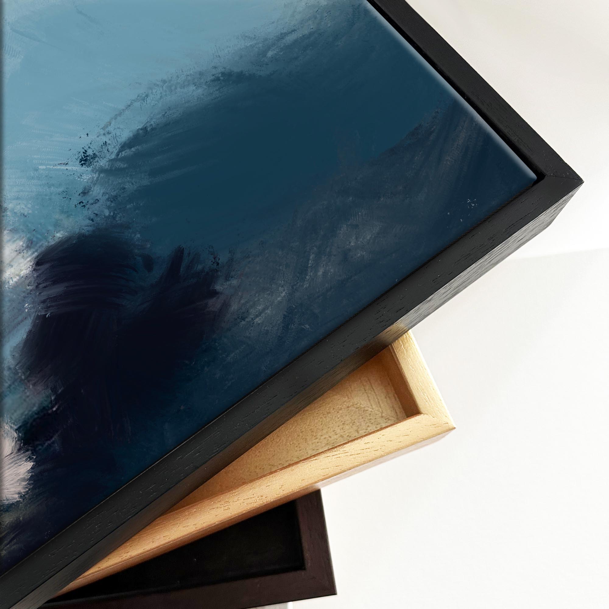 Brushed Haze Framed Canvas