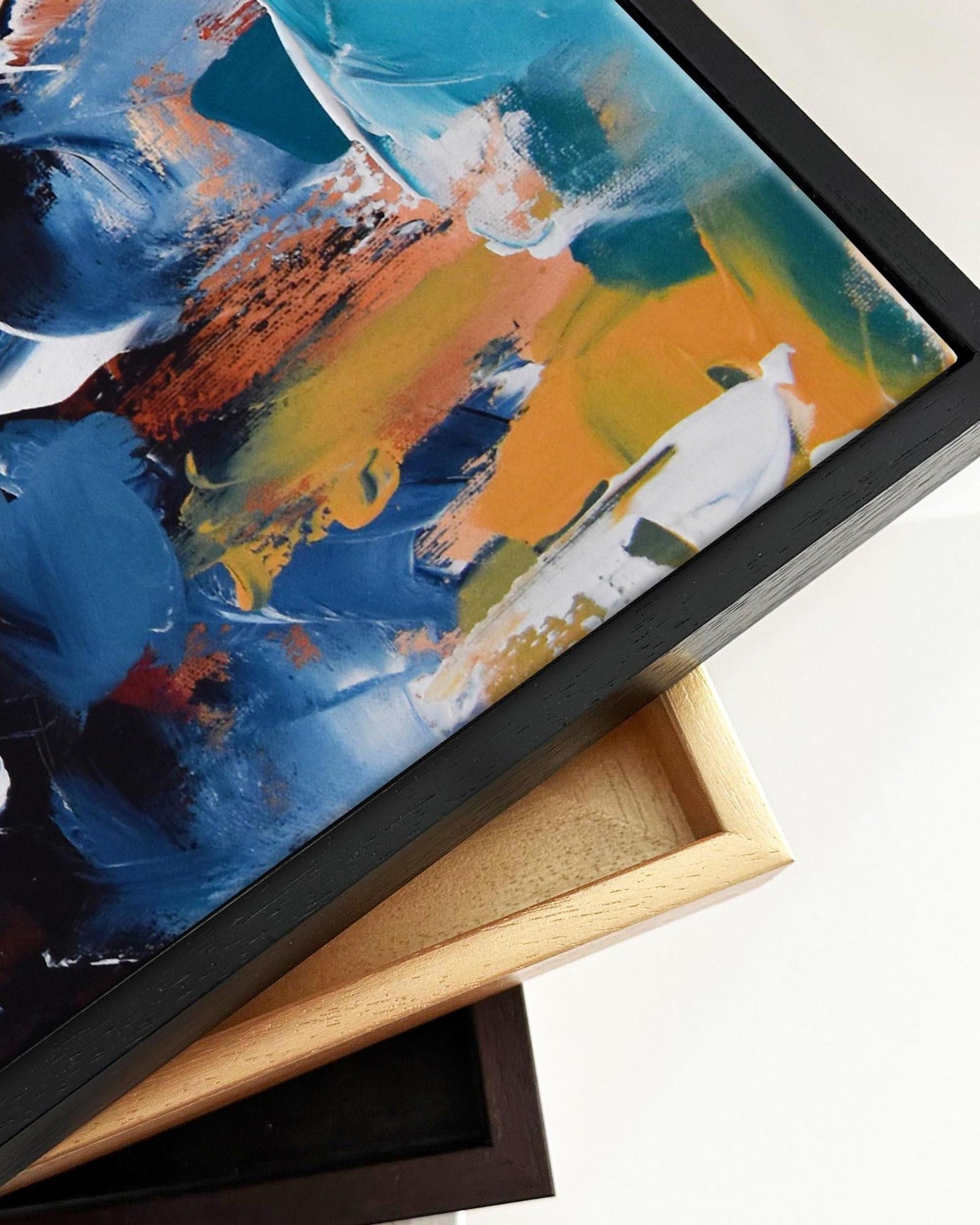 Abstract 423 Framed Canvas-Abstract House