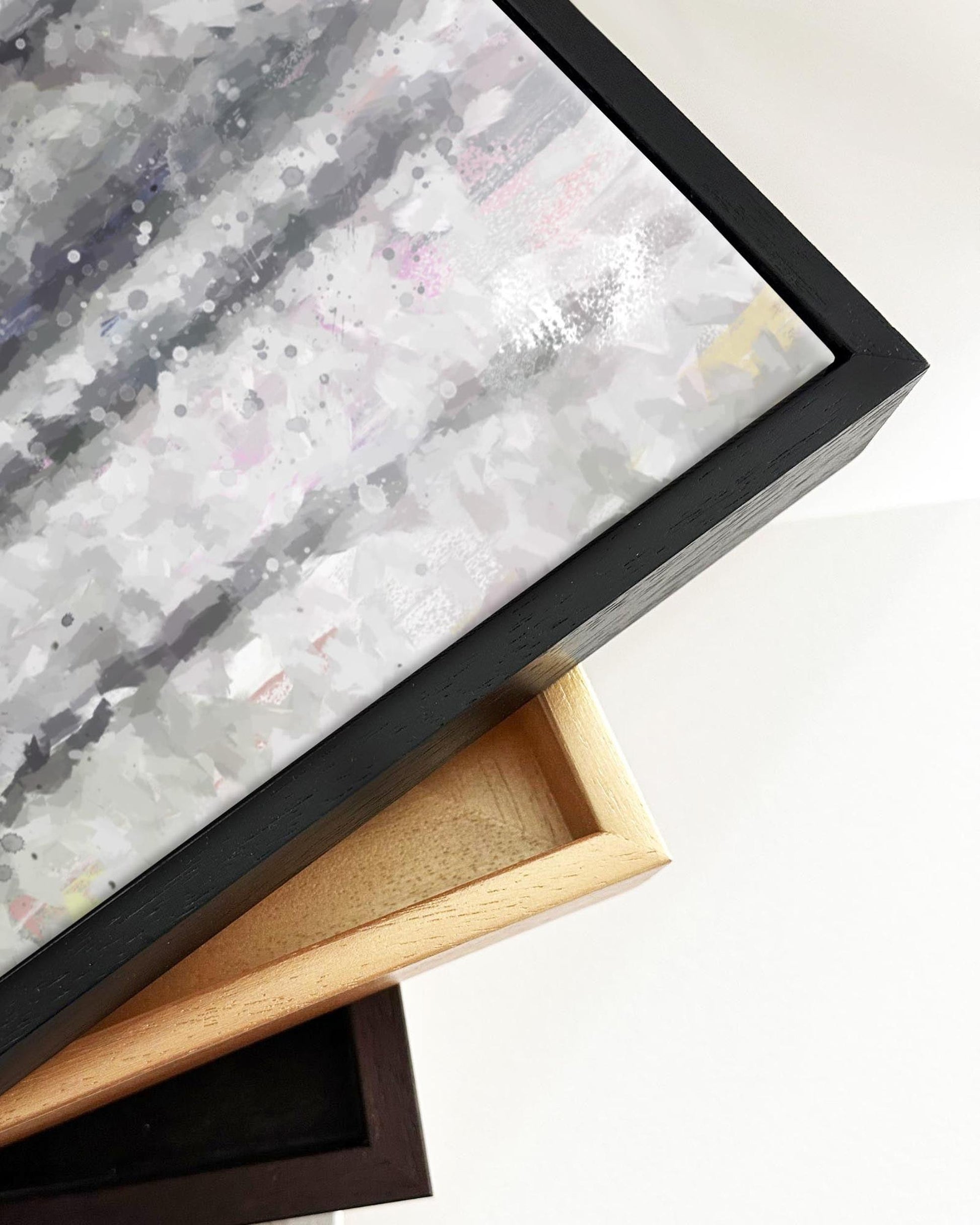 The Forest Trees Oil Painting Framed Canvas-Abstract House