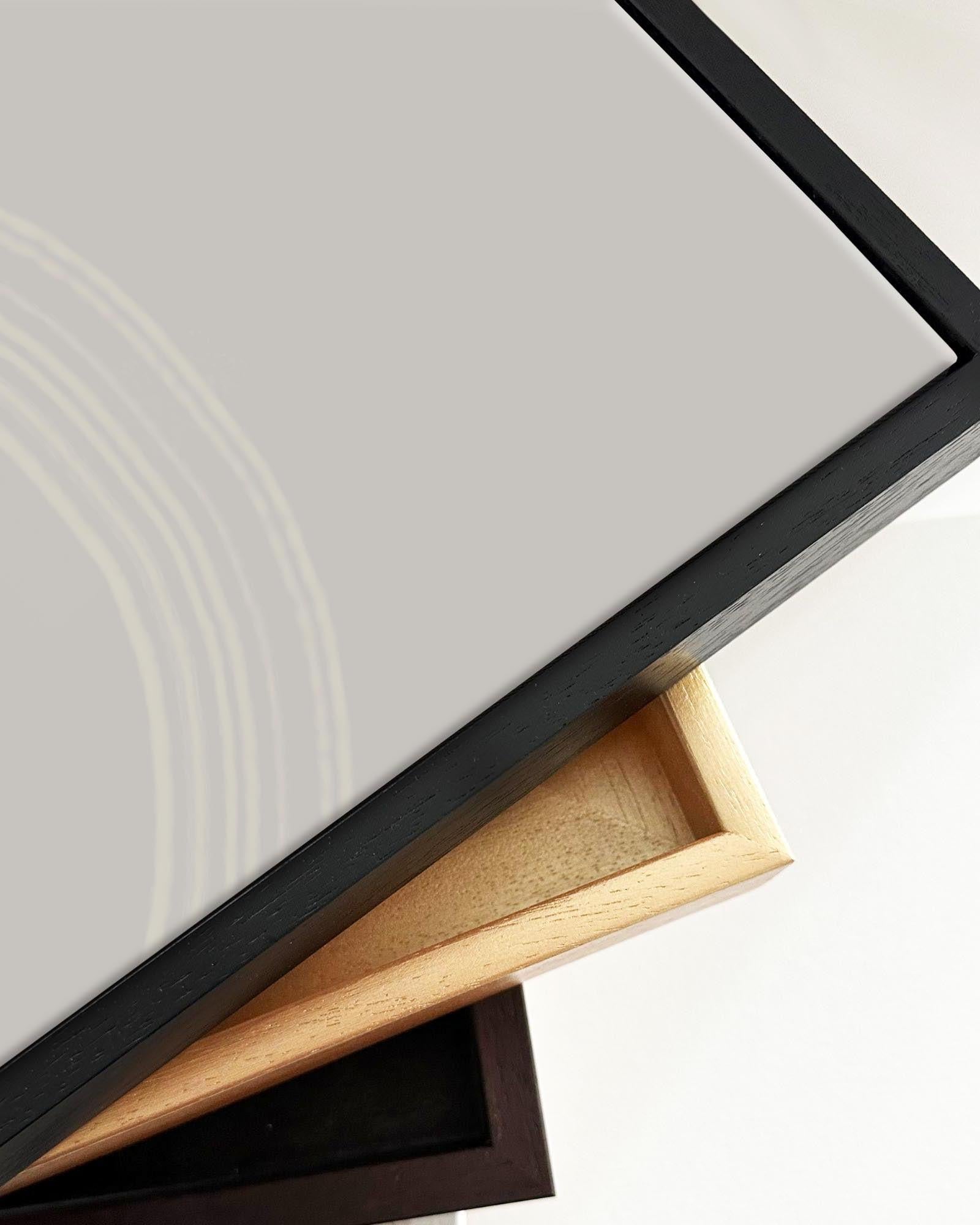 Draw The Line Framed Canvas Art-Abstract House