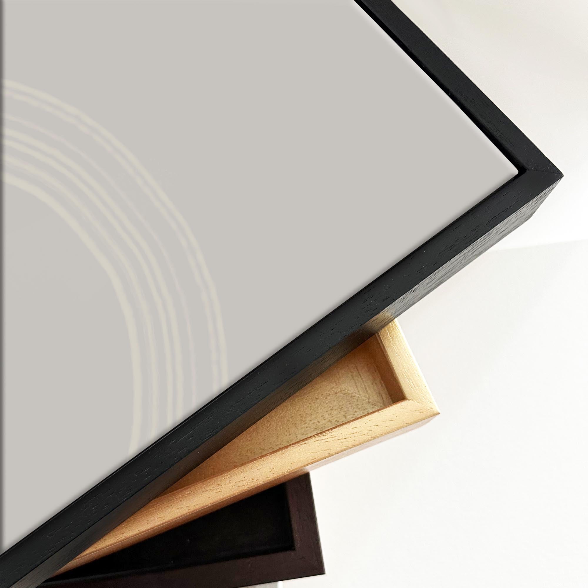 Draw The Line Framed Canvas Art-Abstract House