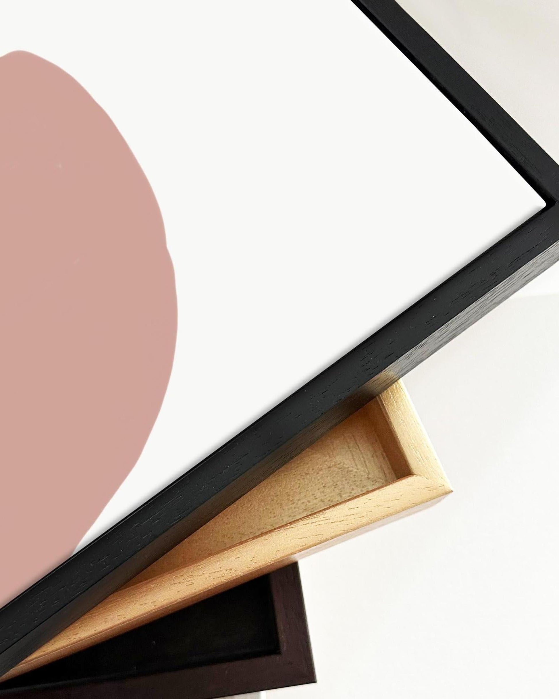 Soft Colours Abstract Framed Canvas-Abstract House