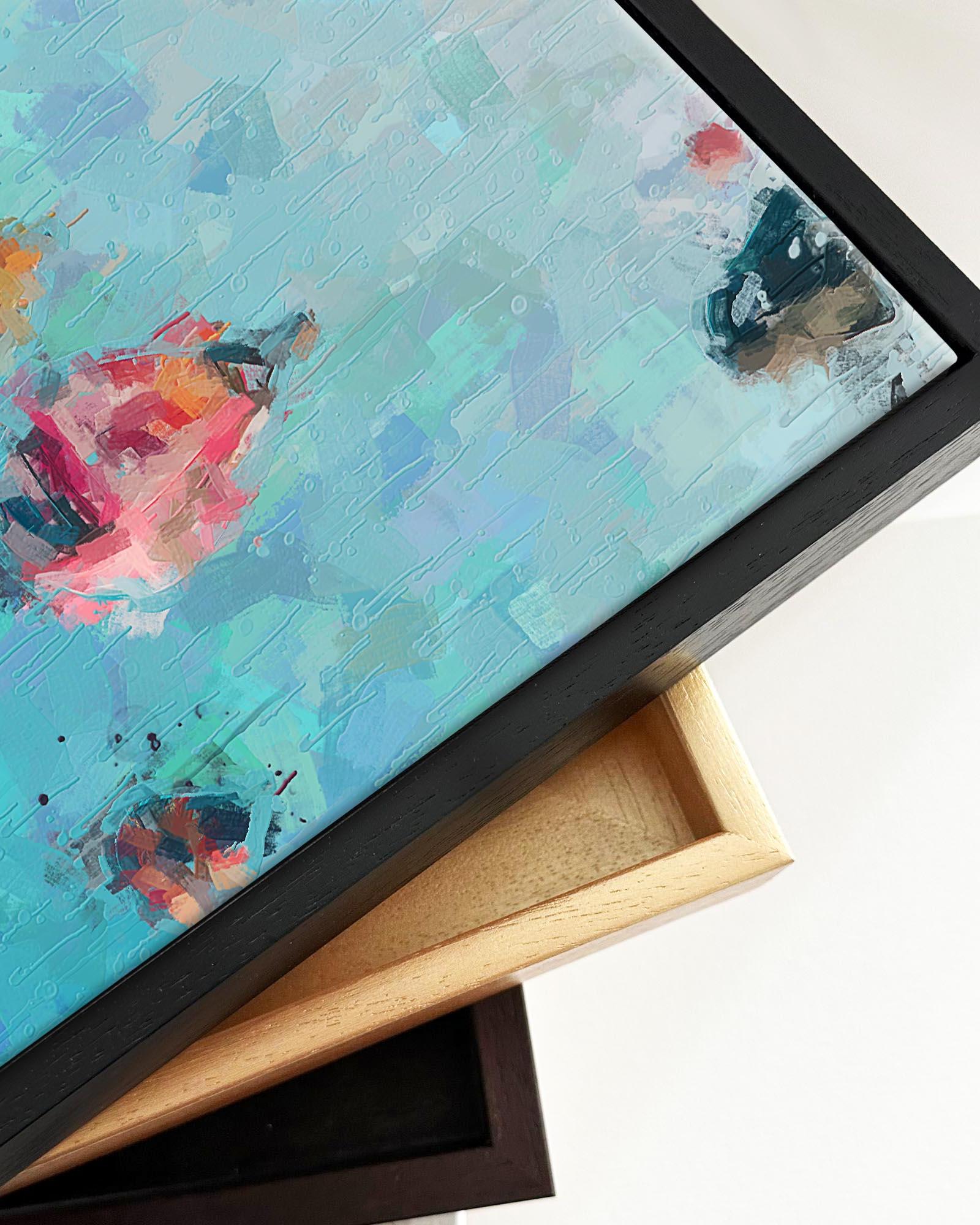 Hot Air Balloons Framed Canvas-Abstract House