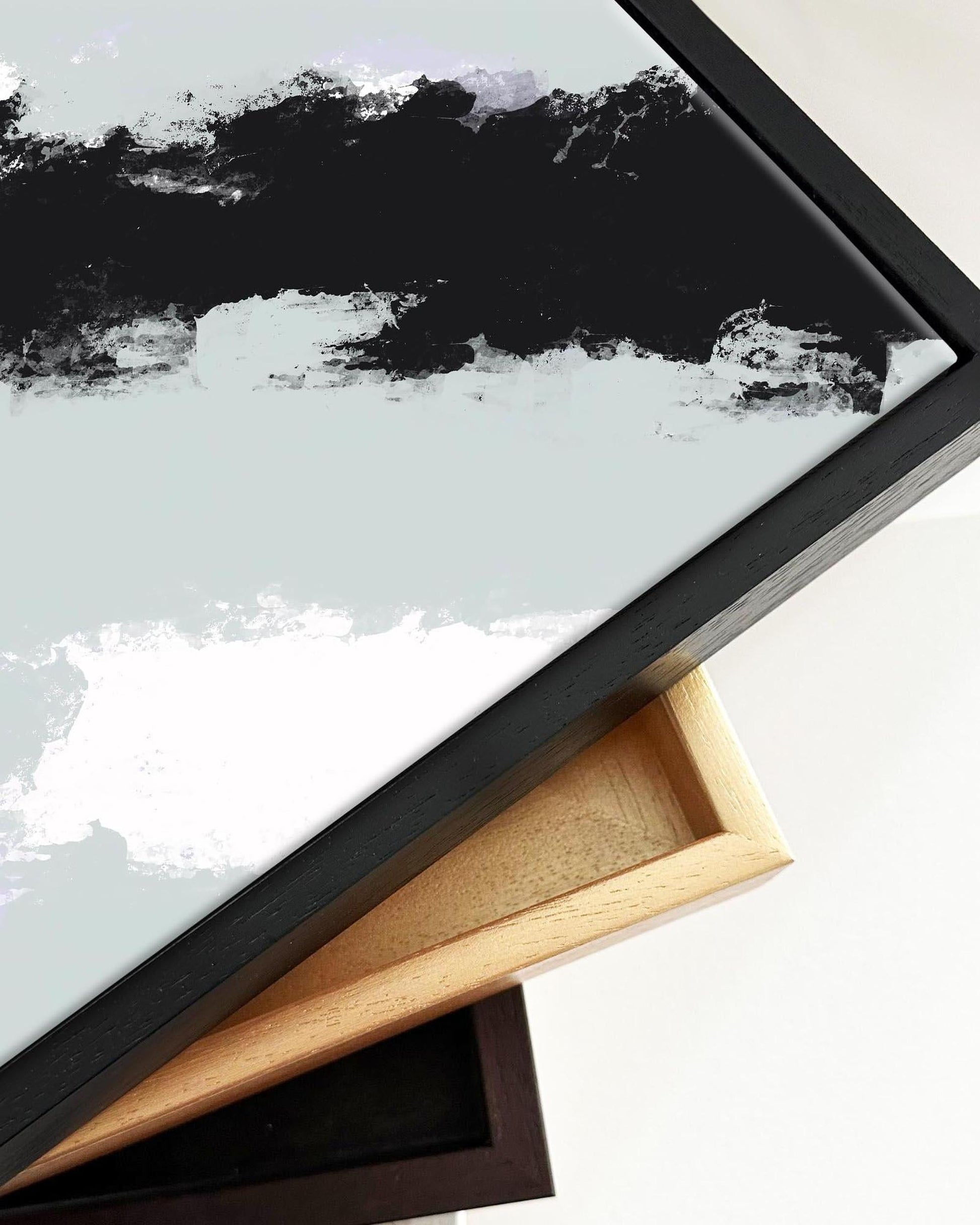 Grey Ridge Framed Canvas-Abstract House