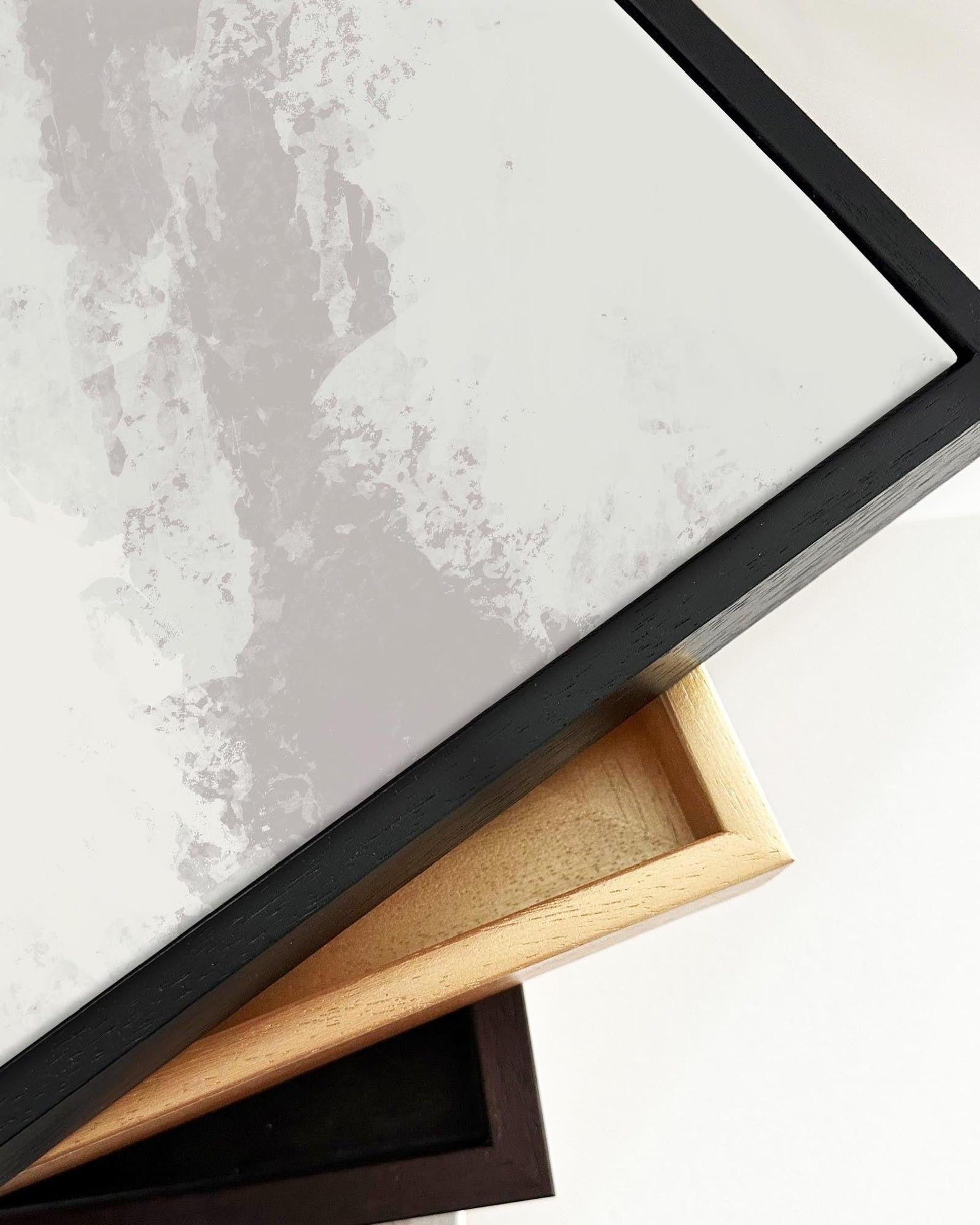 Neutral Notes No5 Framed Canvas-Abstract House