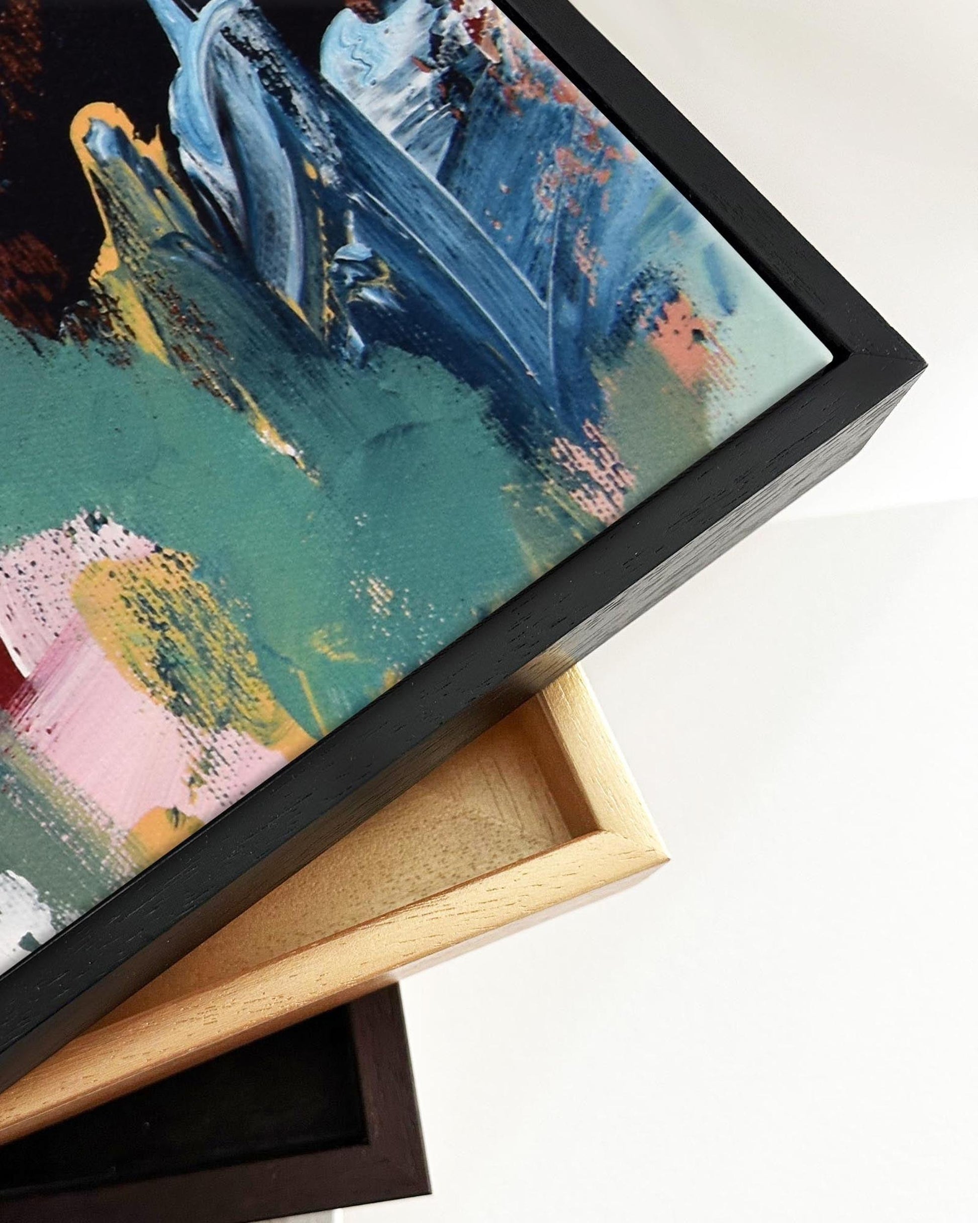 Abstract 379 Framed Canvas-Abstract House