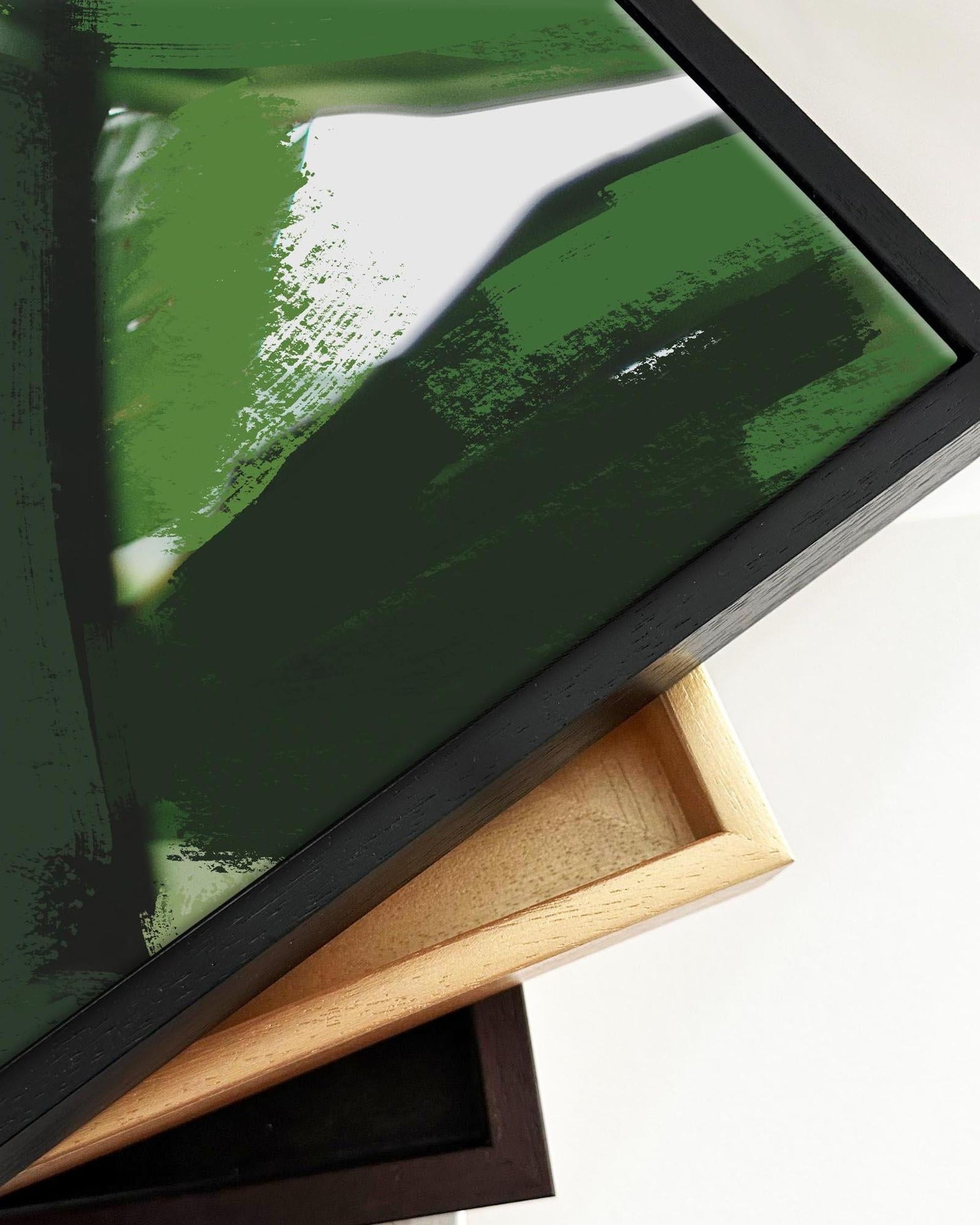 Botanical Palm Leaves Framed Canvas-Abstract House