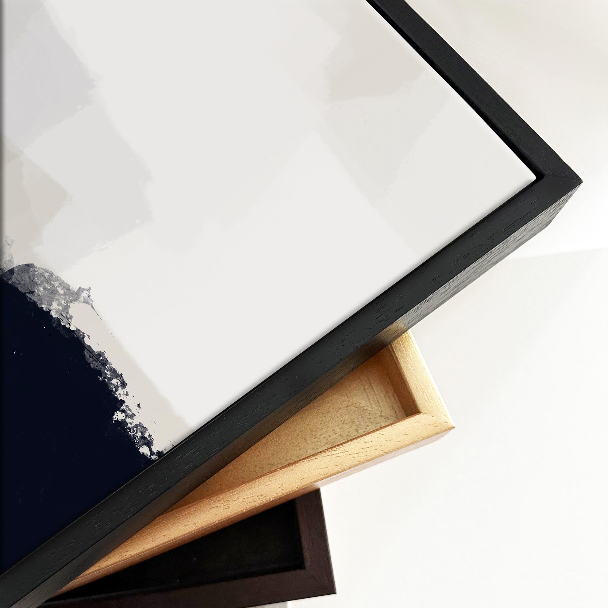 Neutral Haze Framed Canvas-Abstract House