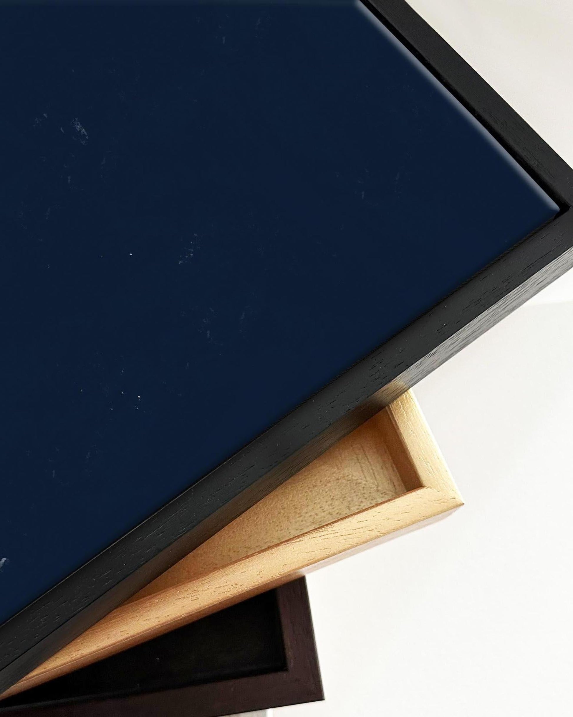 Worn Darkness Framed Canvas-Abstract House