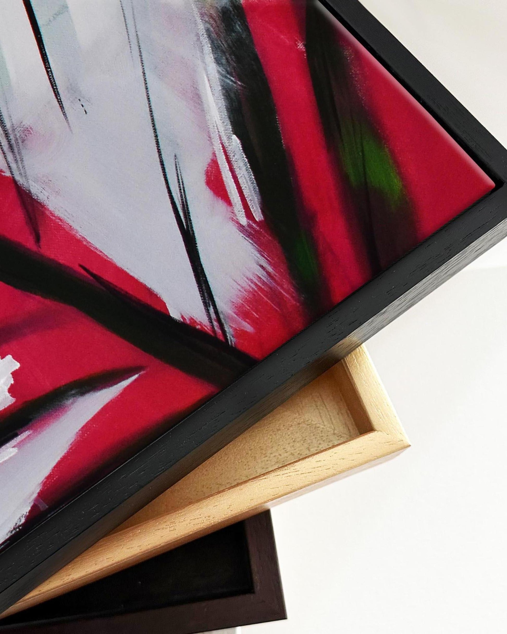 Botanical Abstract Leaf Framed Canvas-Abstract House