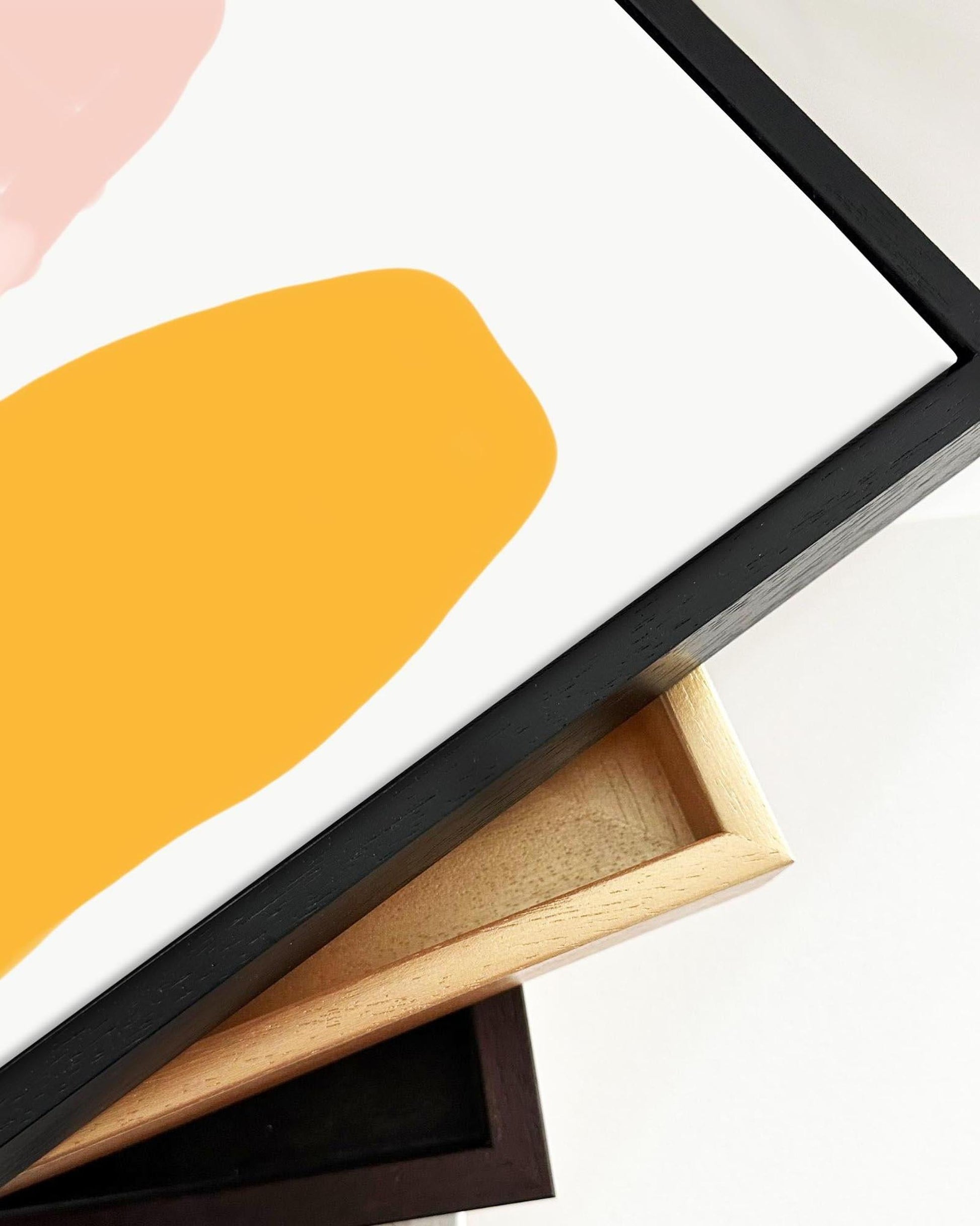 Watercolour Abstract Framed Canvas-Abstract House