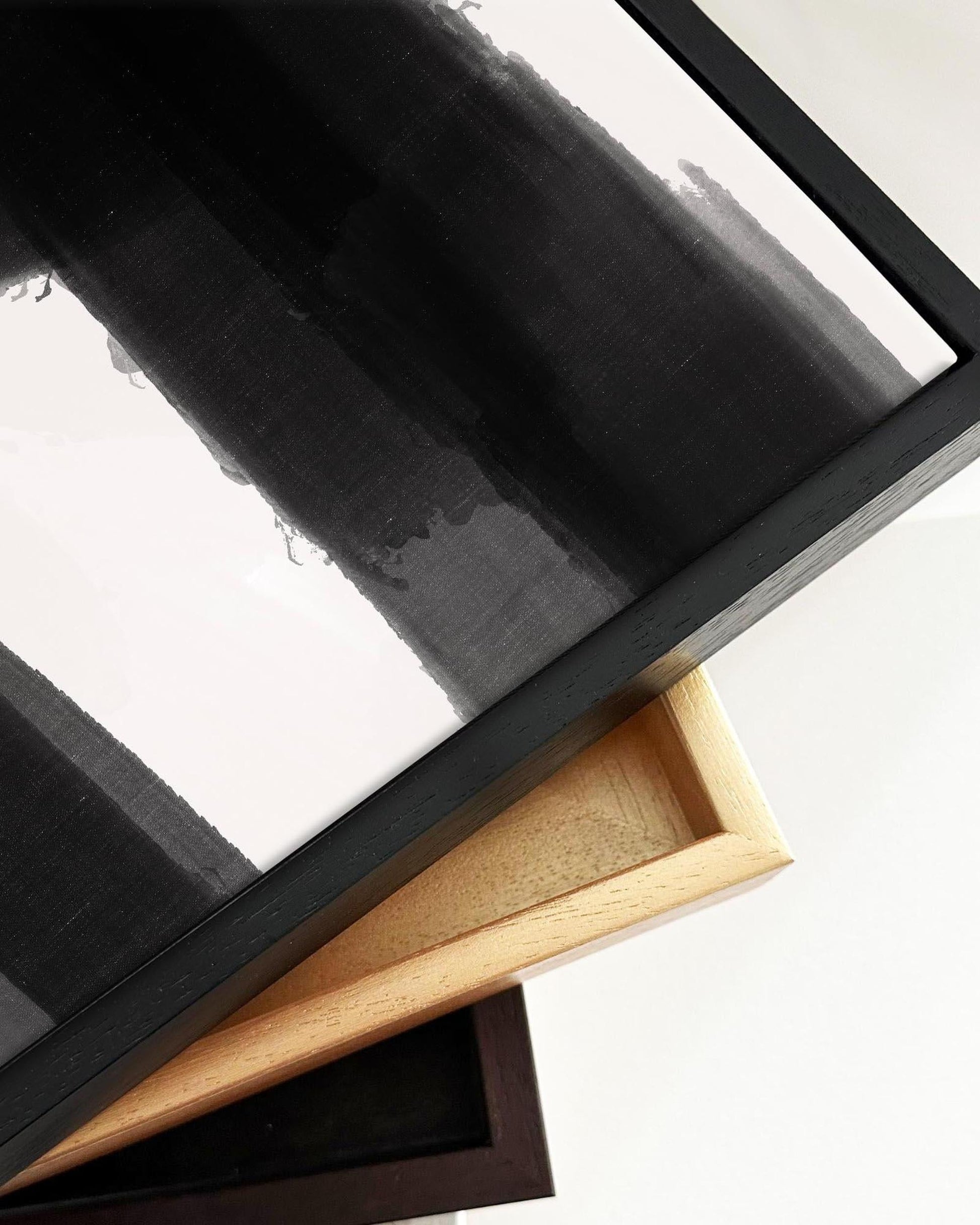 Blue Crossroads Framed Canvas-Abstract House