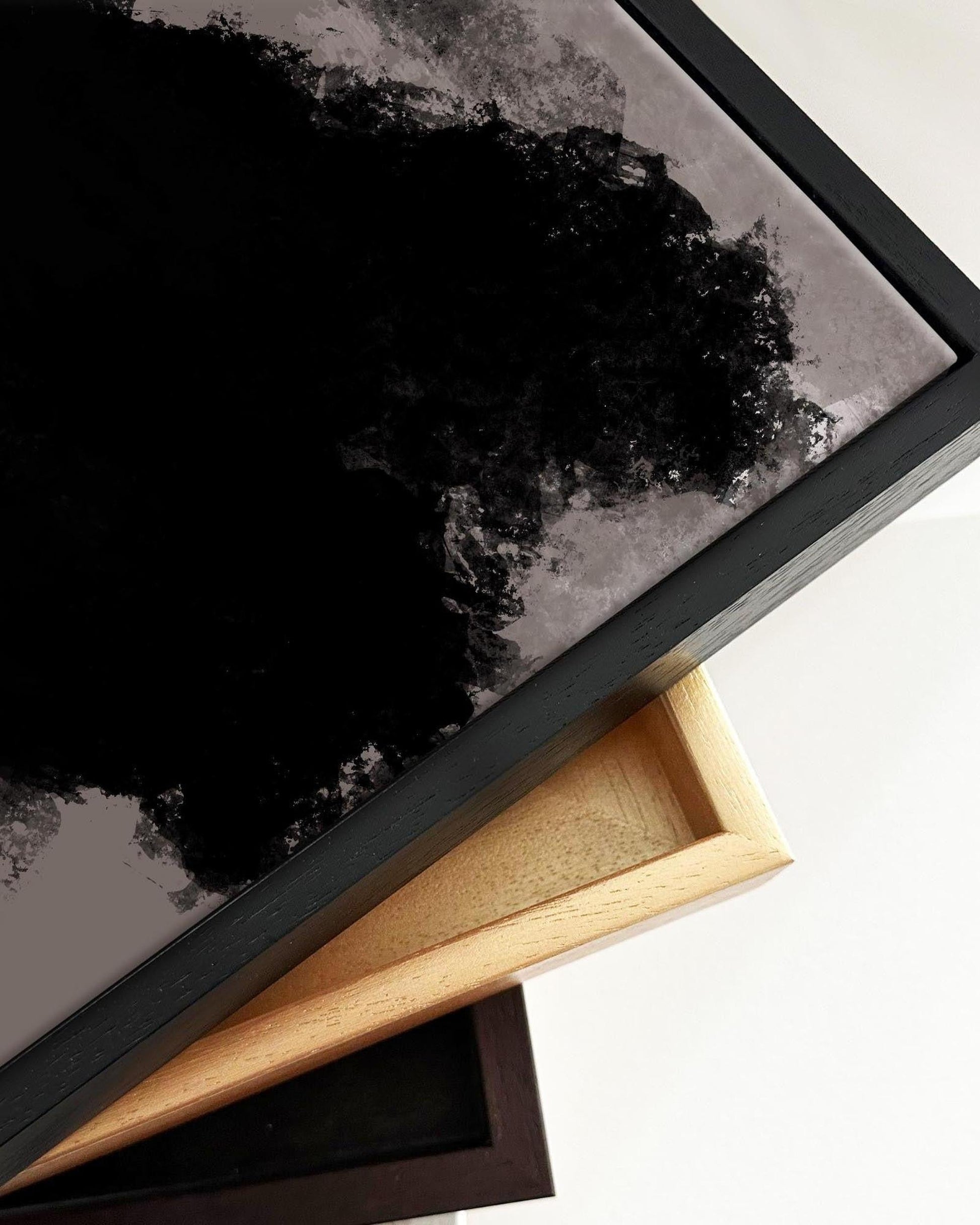 Dark Hues II Framed Canvas-Abstract House