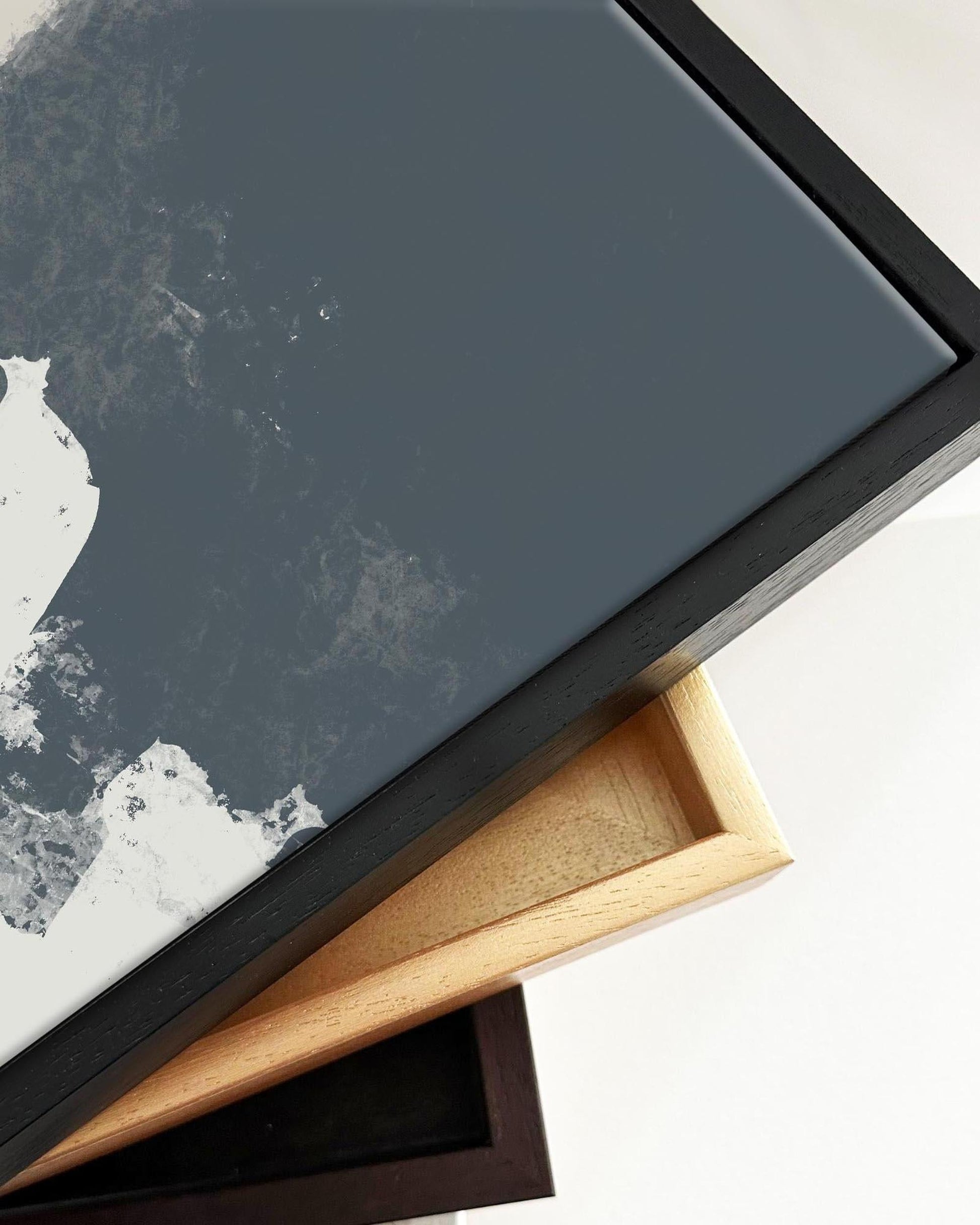 Viva Abstract Framed Canvas Art-Abstract House