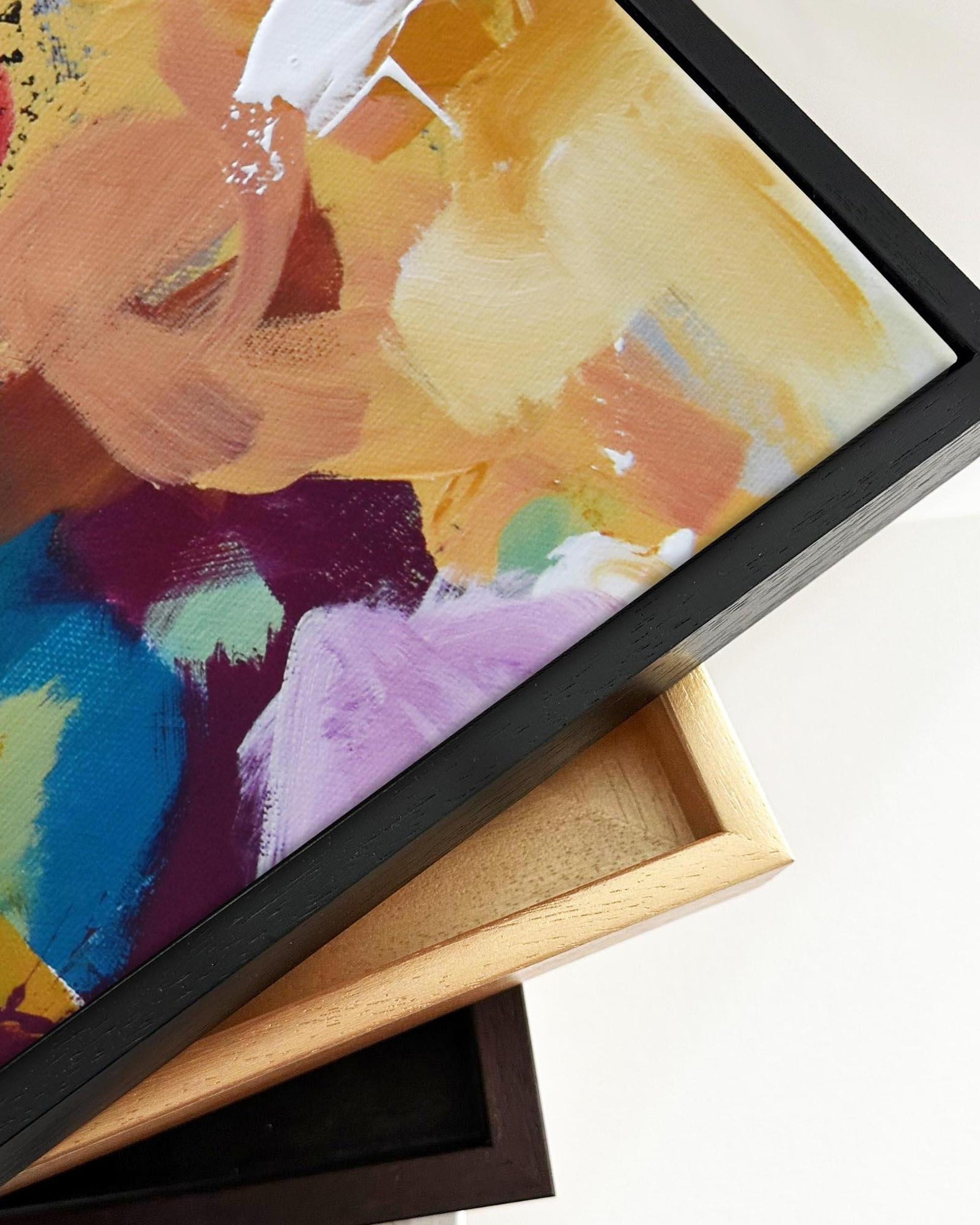 Abstract 419 Framed Canvas-Abstract House