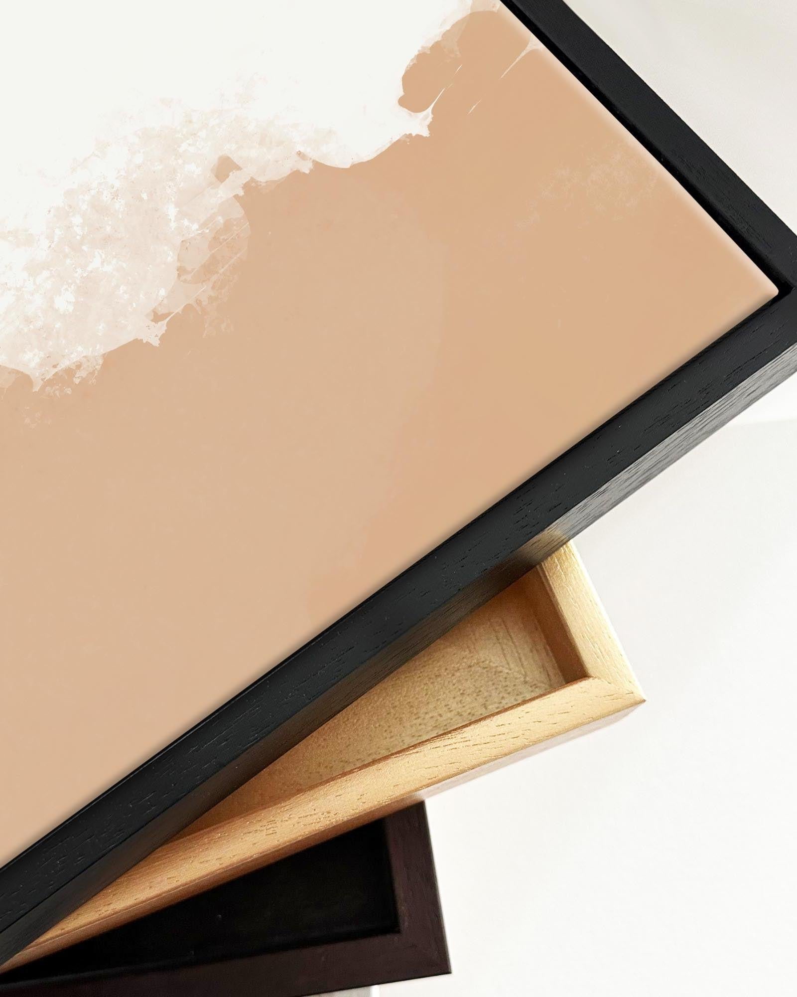 Peach Illusions II Framed Canvas-Abstract House
