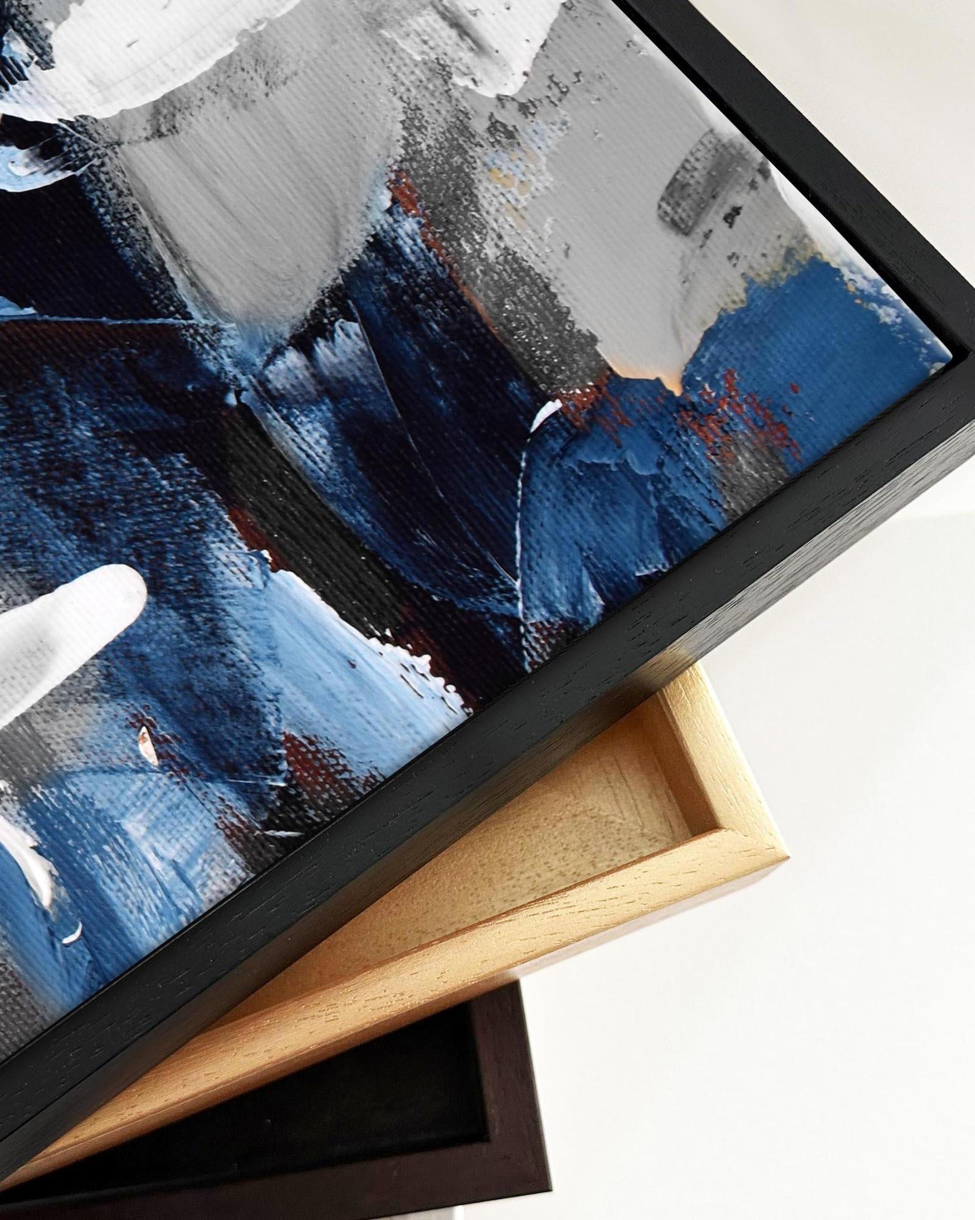 Oasis Framed Canvas-Abstract House