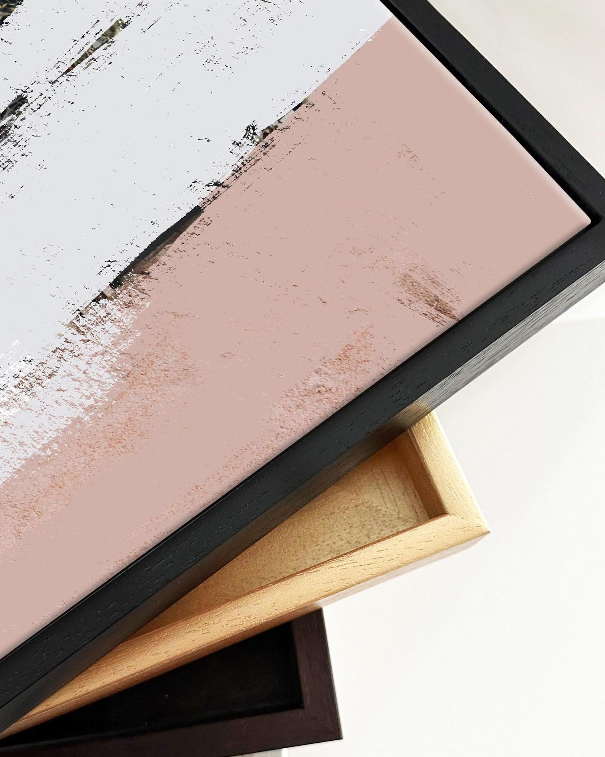 The River City Framed Canvas-Abstract House