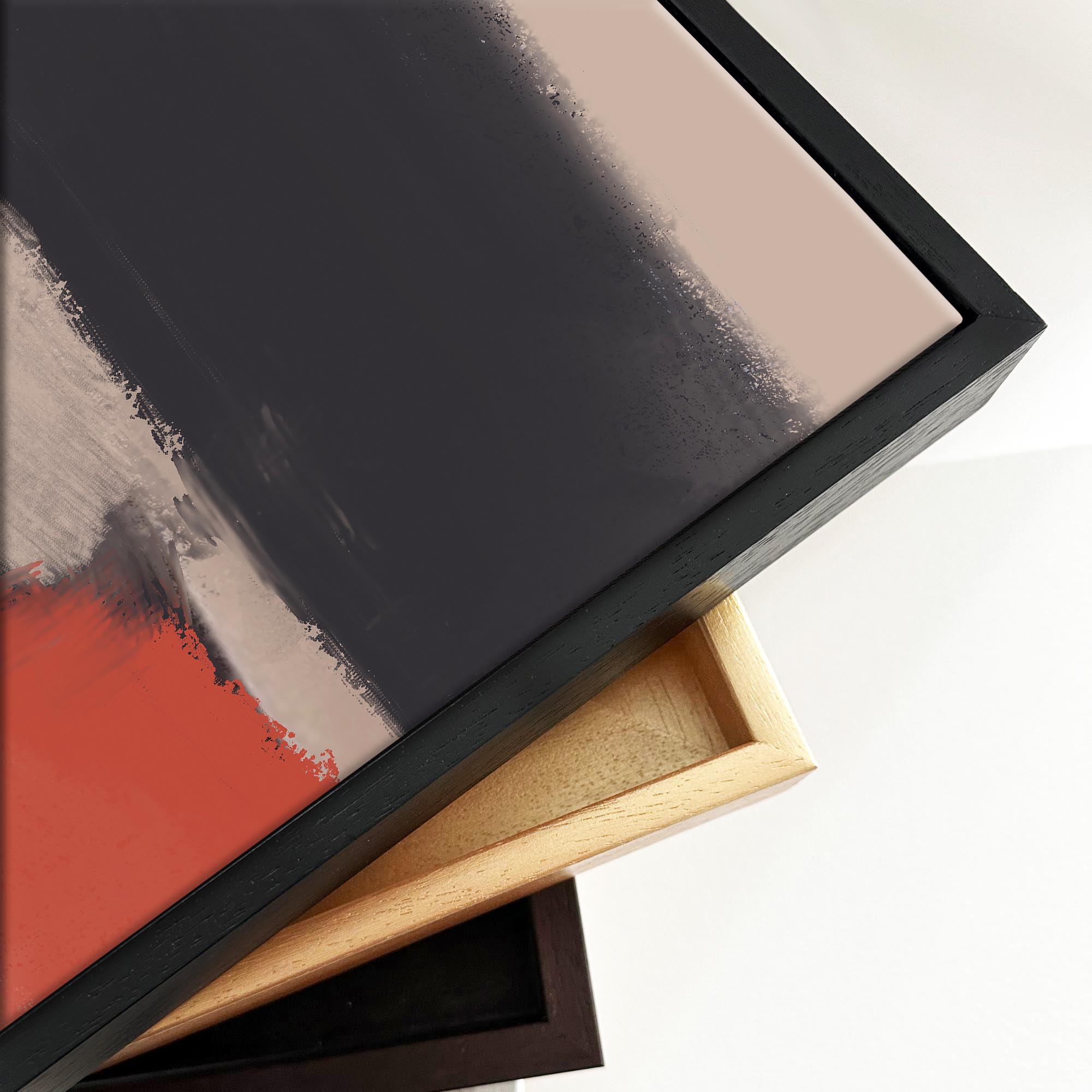 Abstract Neutral Blush Canvas Print