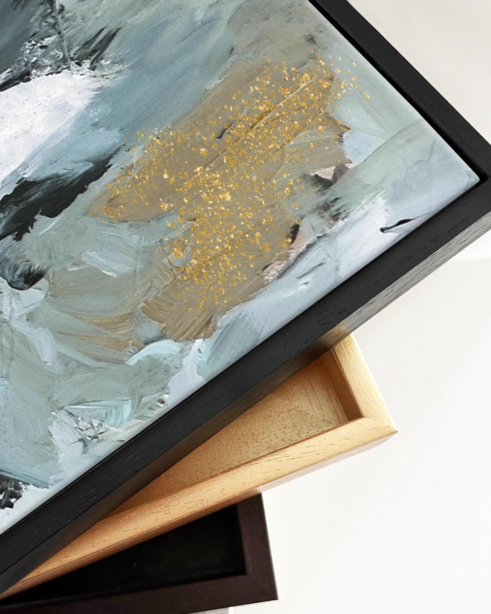 Muddy Waters Framed Canvas-Abstract House