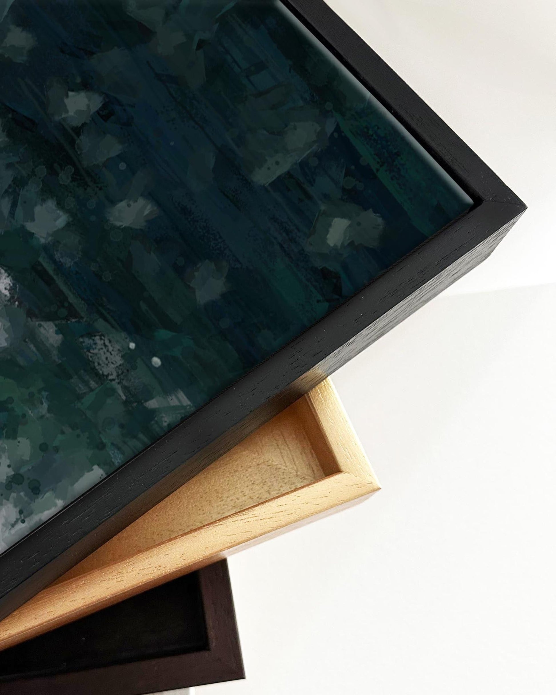 The Long Road Forest Painting Framed Canvas-Abstract House