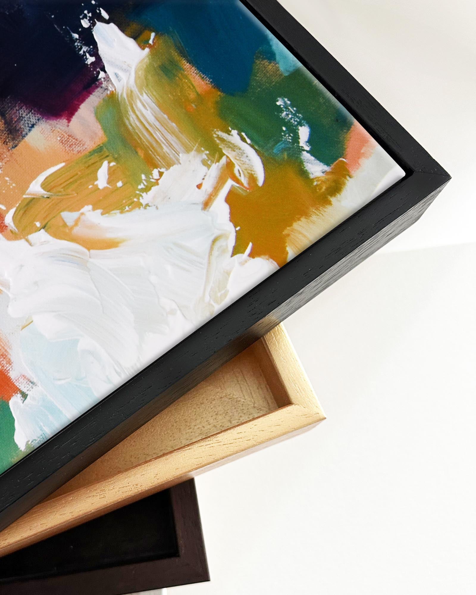 Abstract 410 Framed Canvas-Abstract House