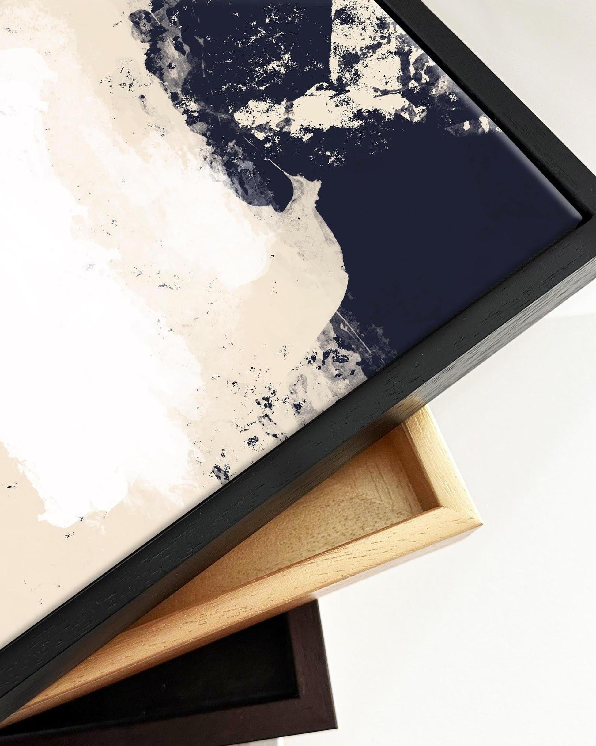 Refined Framed Canvas-Abstract House