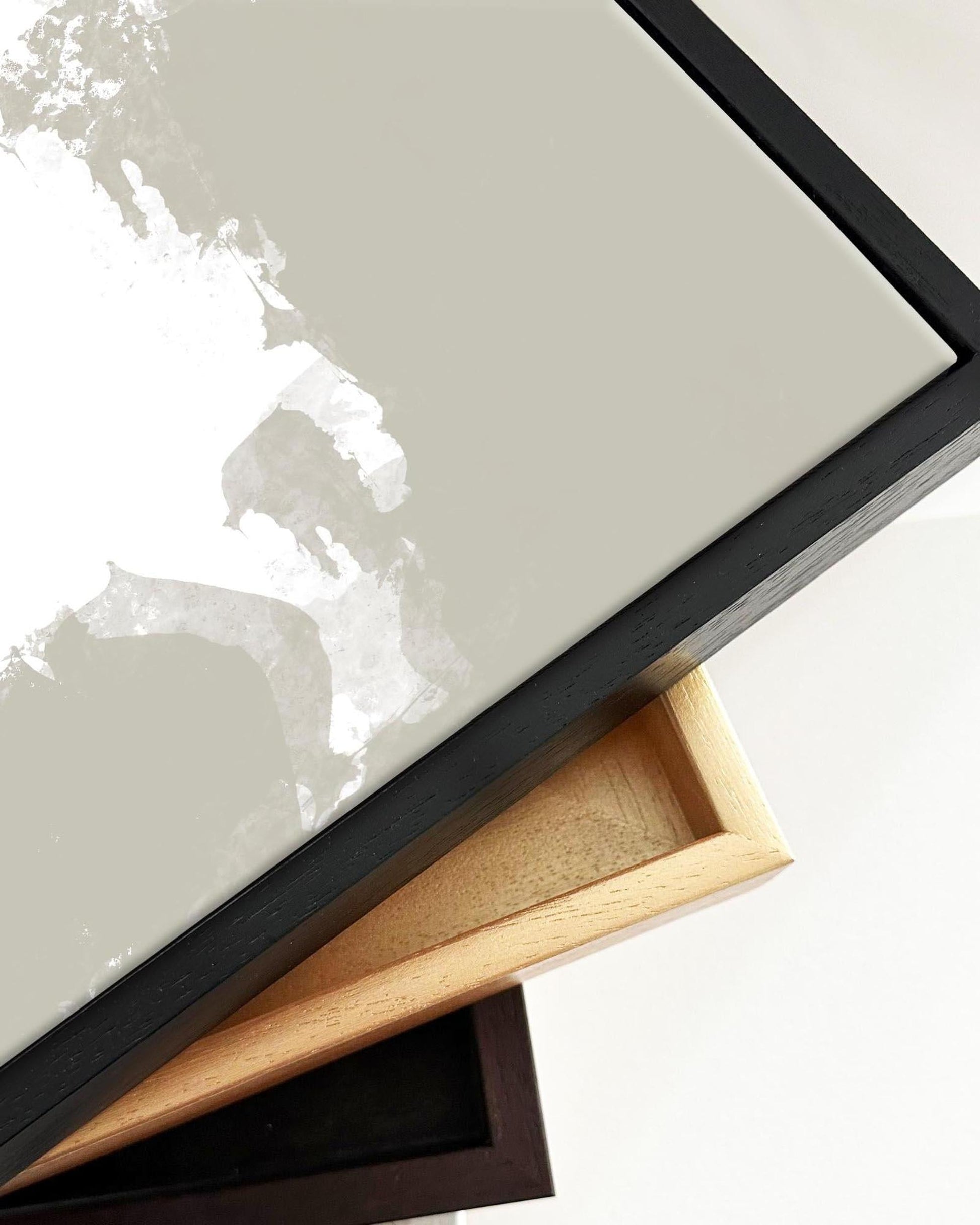 Abstract Landscape Framed Canvas-Abstract House