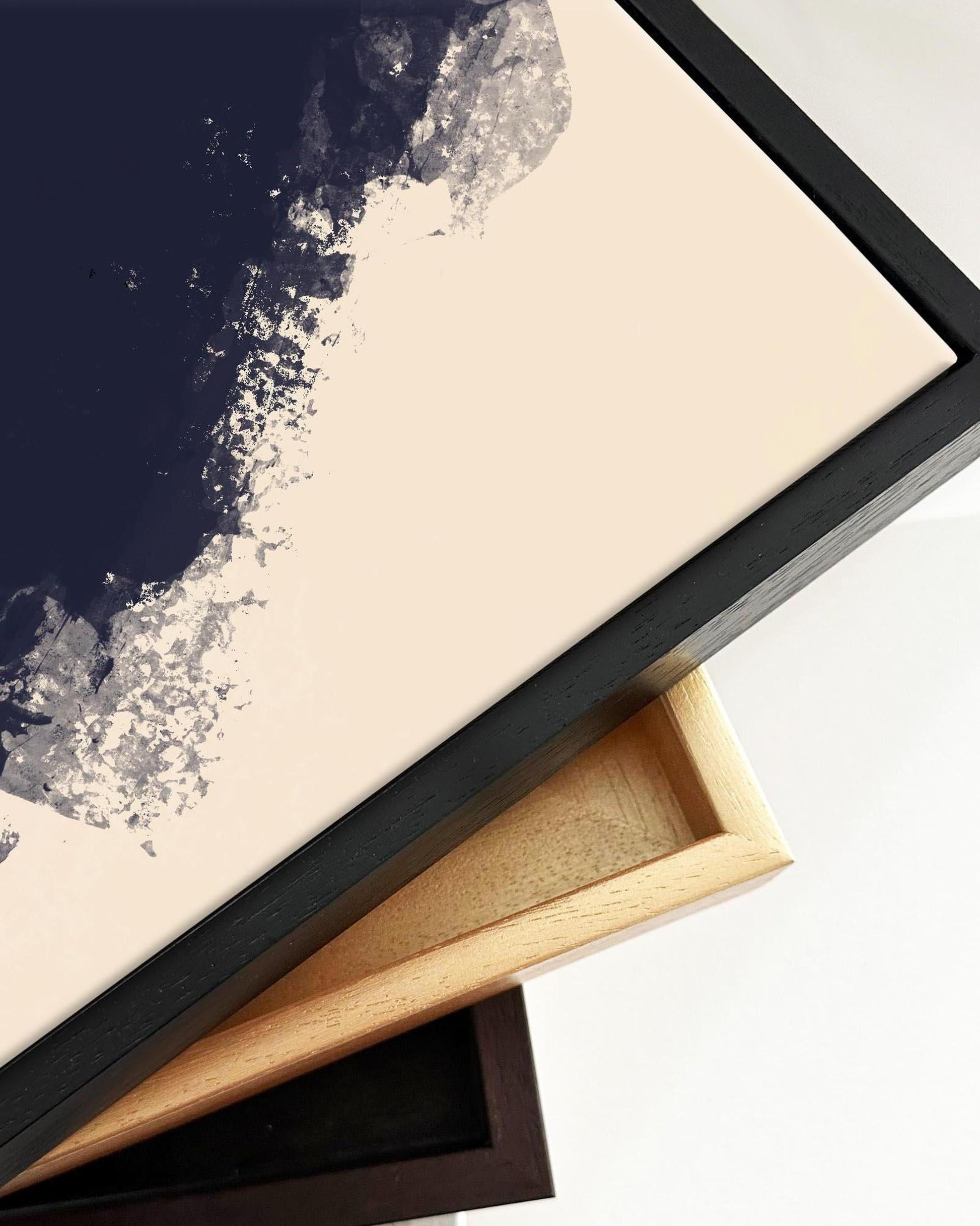 Burnt Sands Framed Canvas-Abstract House