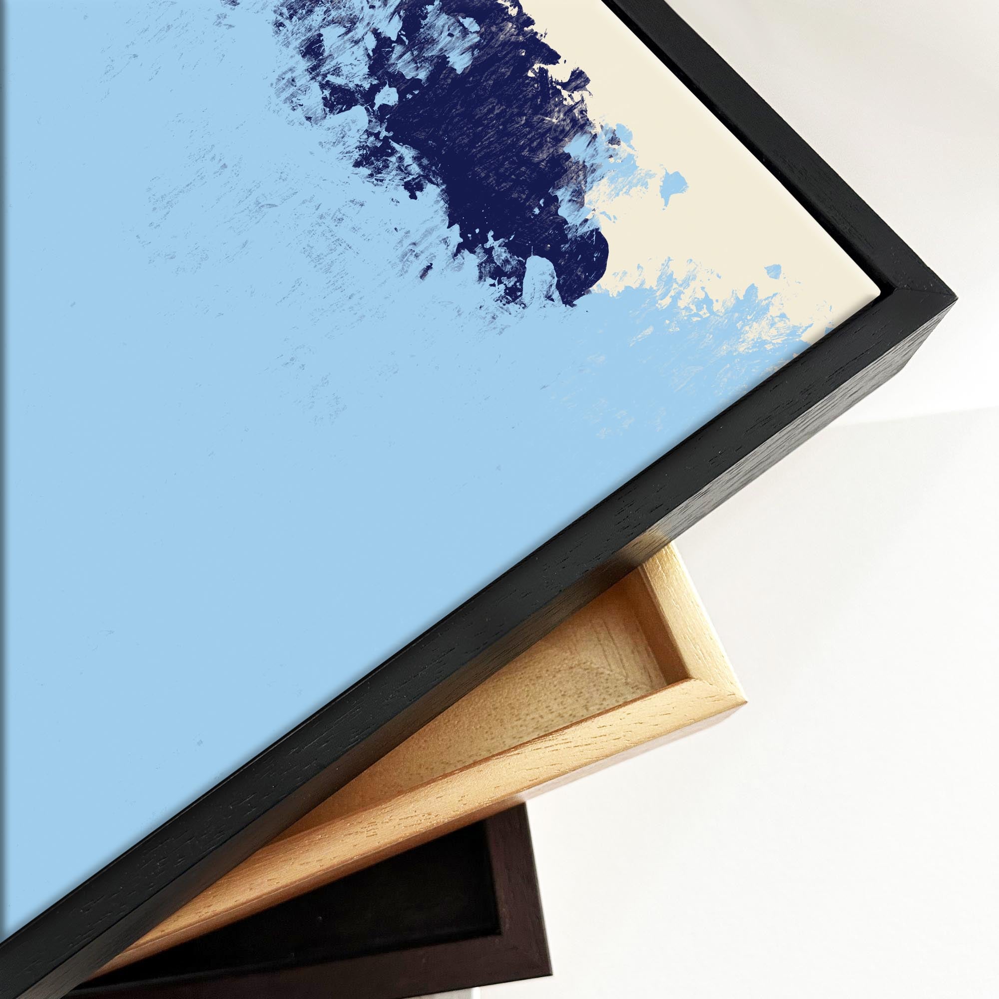 Blue Palette Framed Canvas