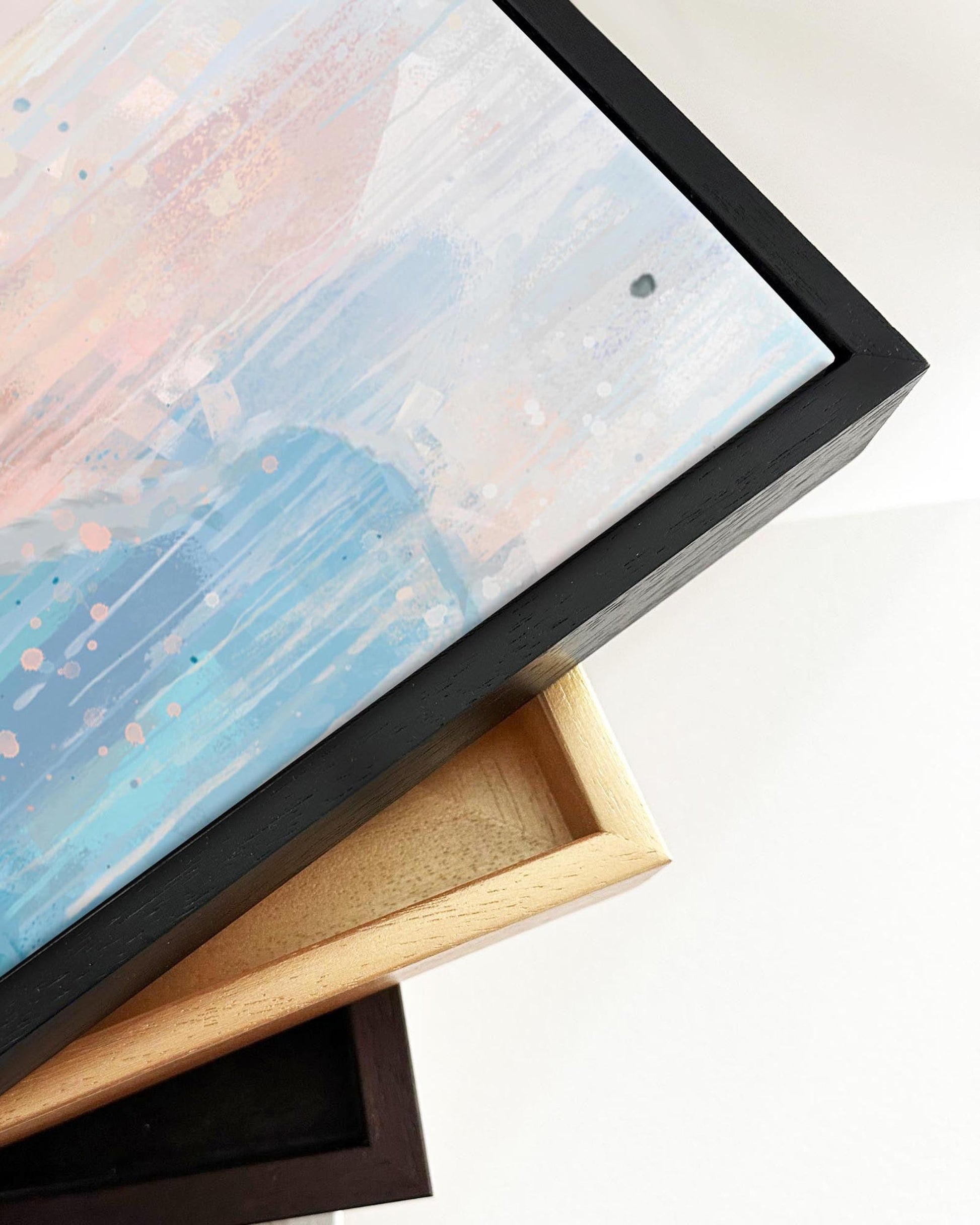 Impressionist Landscape Painting Framed Canvas-Abstract House