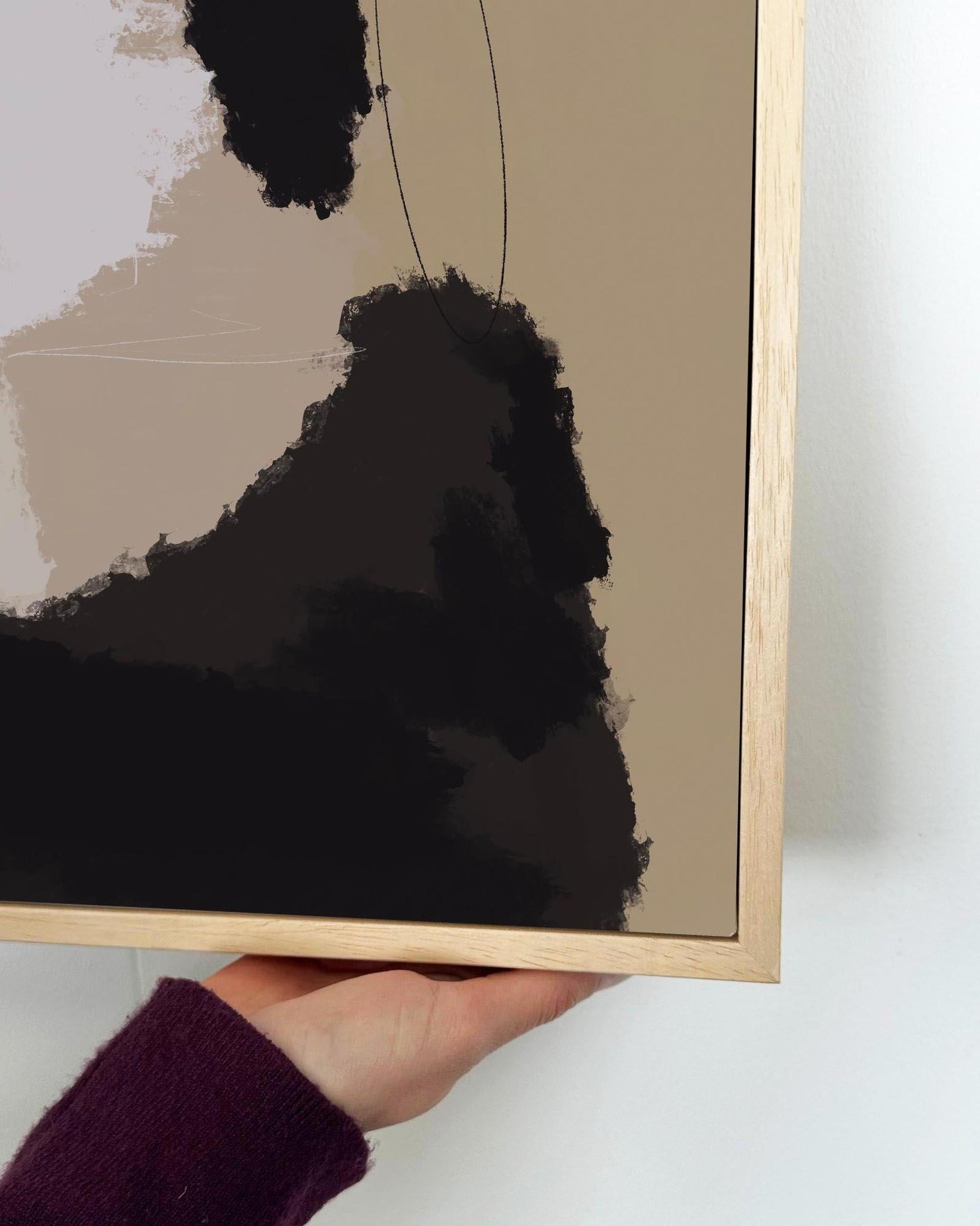 Drifting Framed Canvas-Abstract House