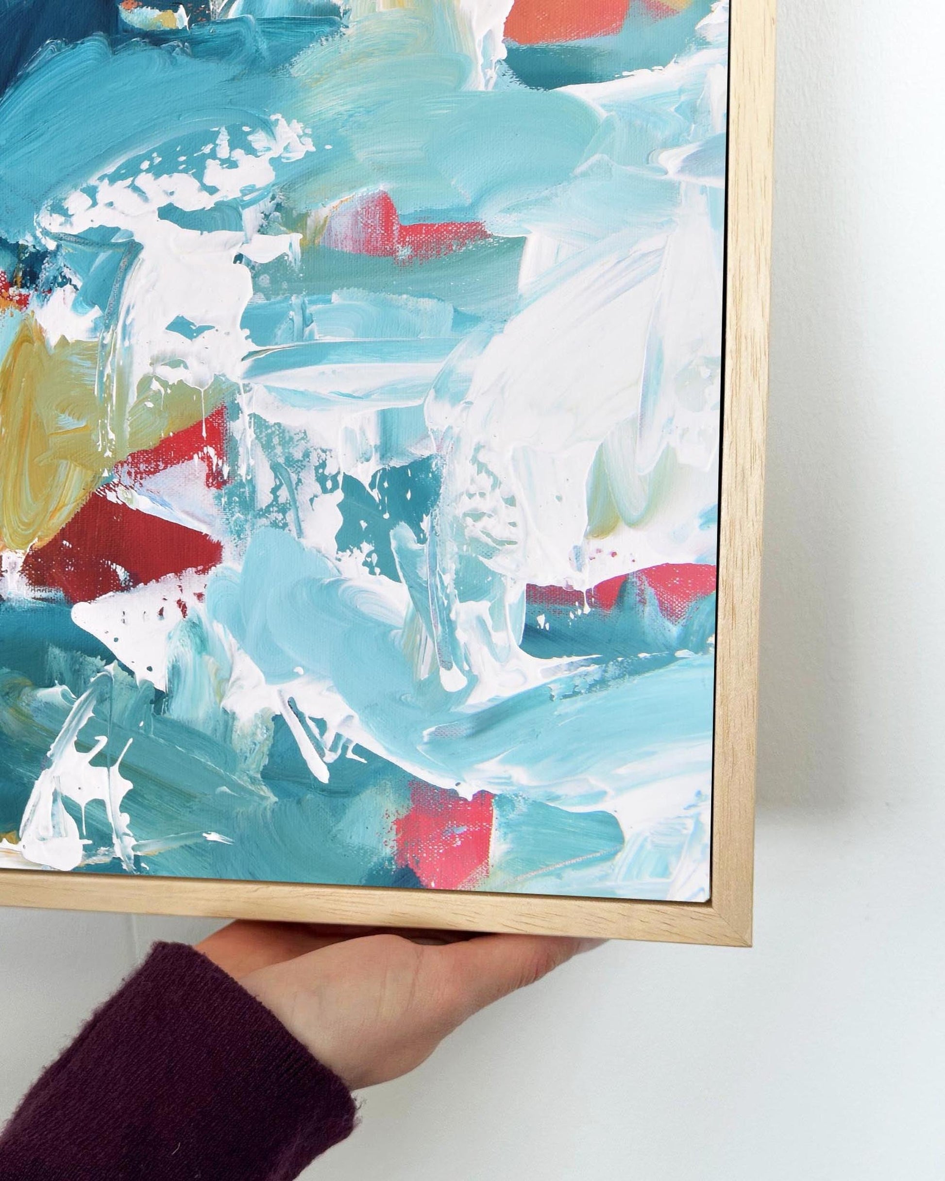 Abstract 281 Framed Canvas-Abstract House